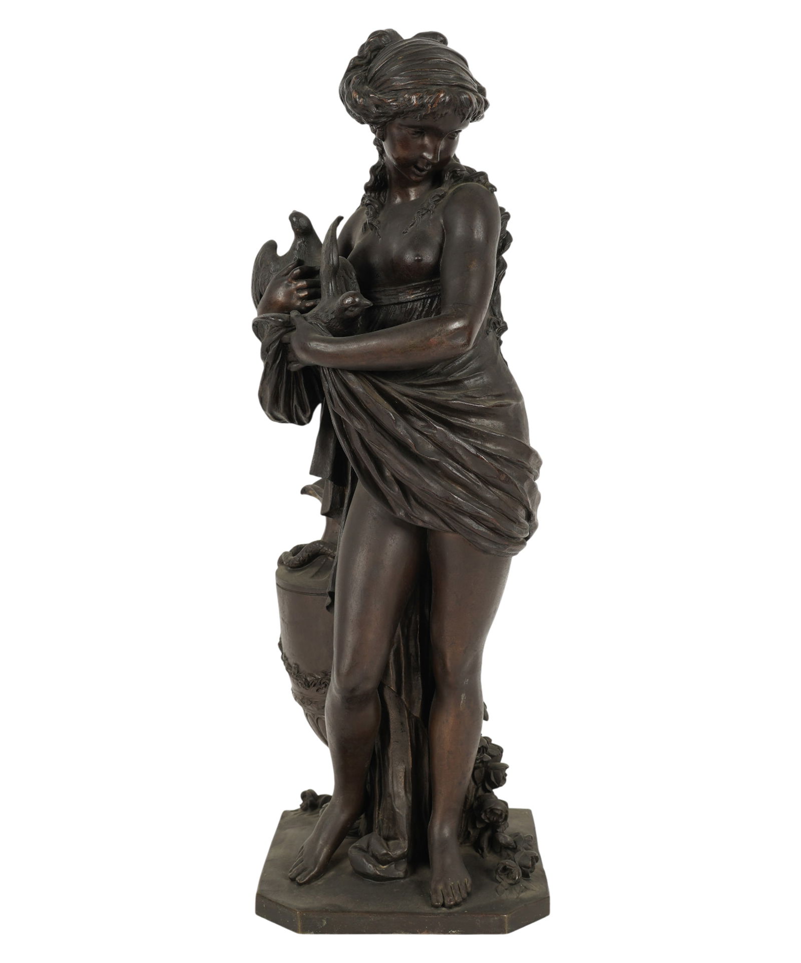 A Neoclassical-Style Bronze Figure of a Maiden (1 of 10)