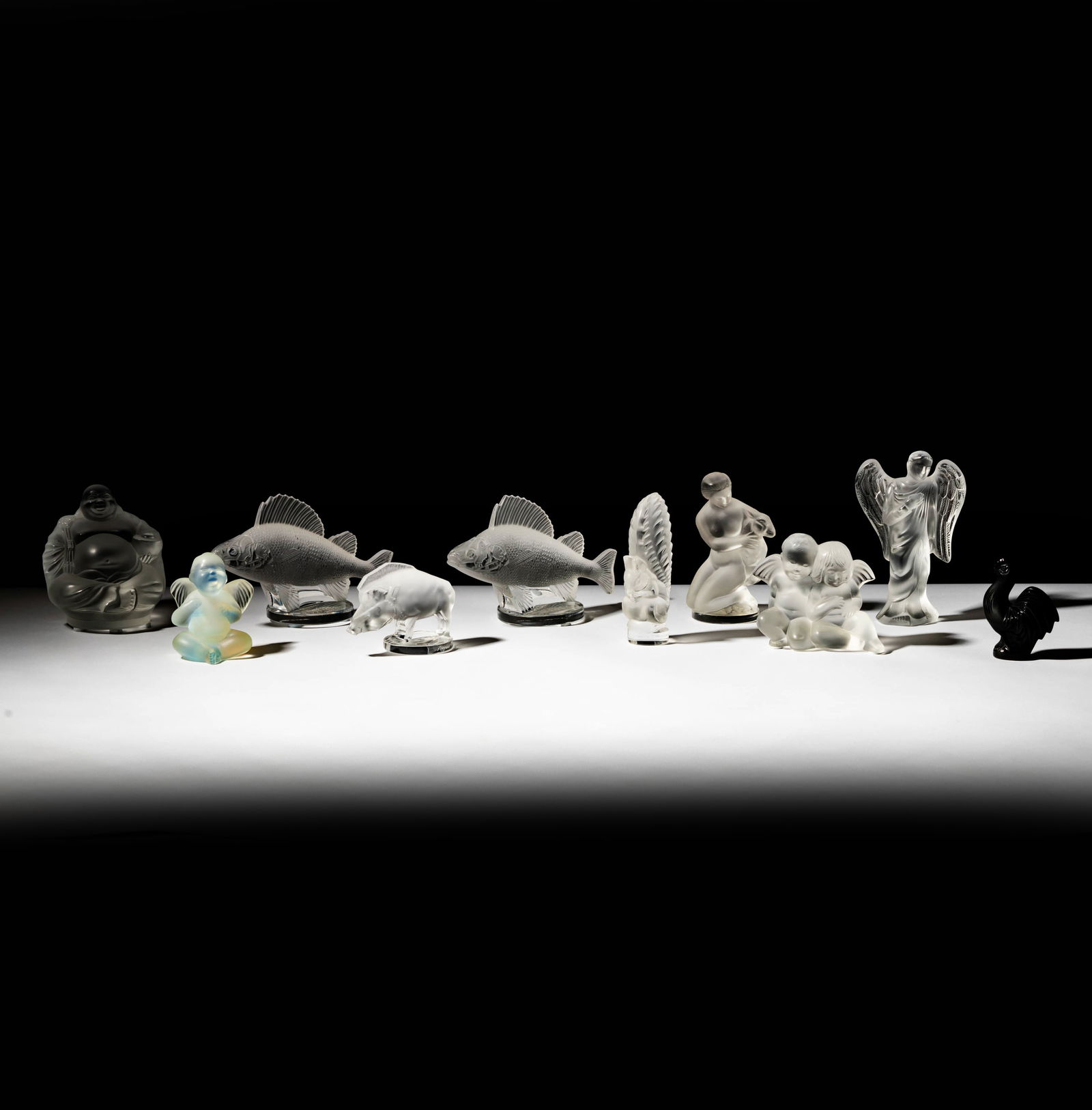 A Group of Lalique Glass Figures (1 of 14)
