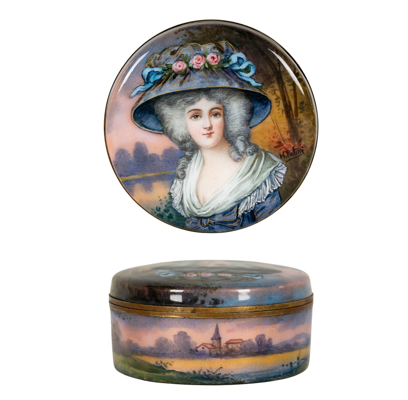 A Limoges Enamel Vanity Box (1 of 7)