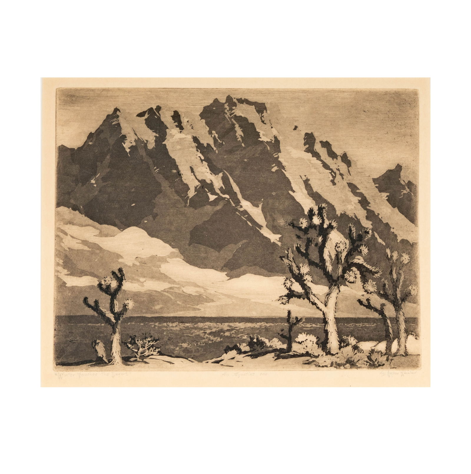 Orpha Mae Klinker, 1891-1964, Winter Touches The Desert (1 of 9)