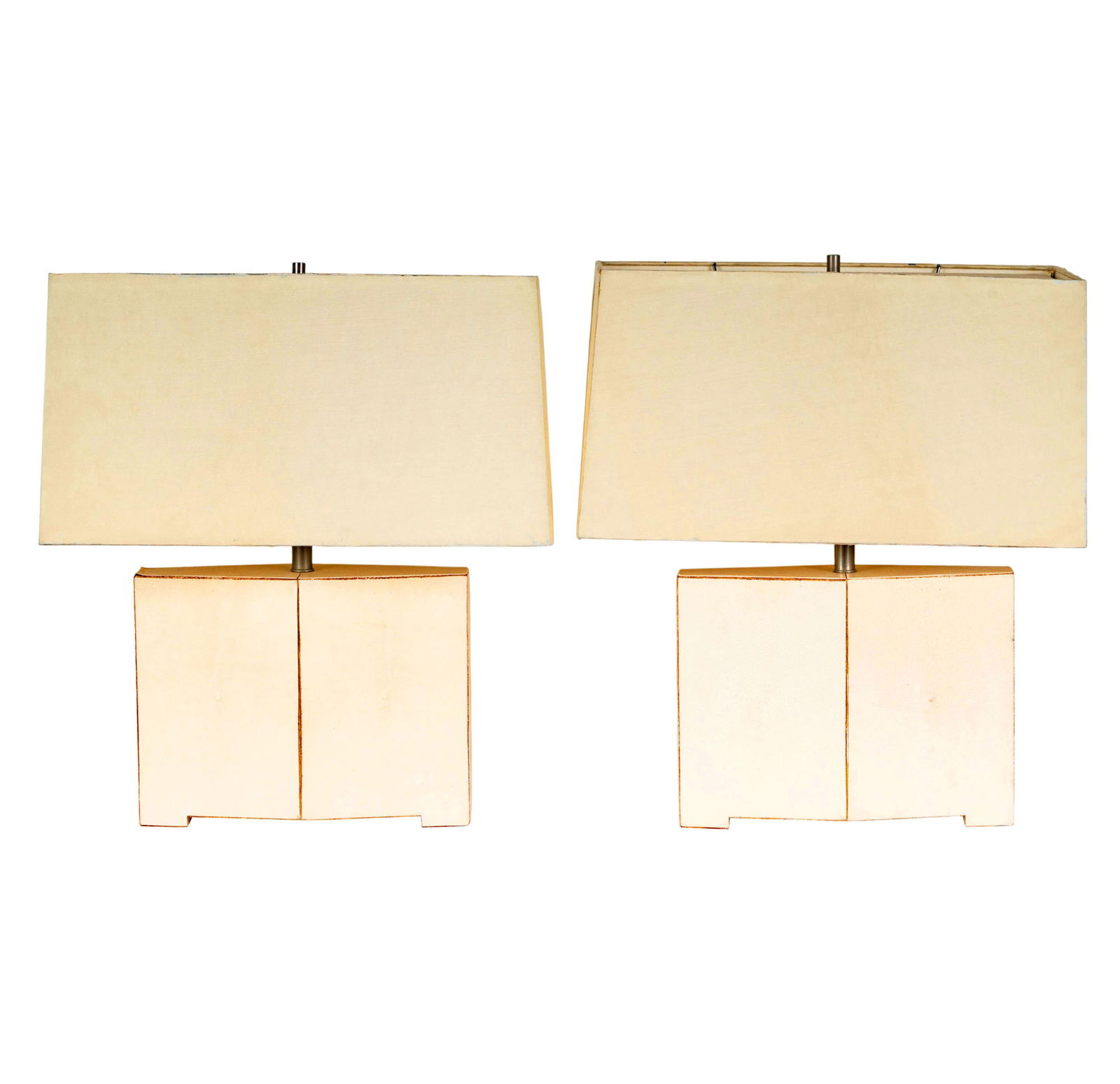A Pair of Faux Shagreen Table Lamps (1 of 11)