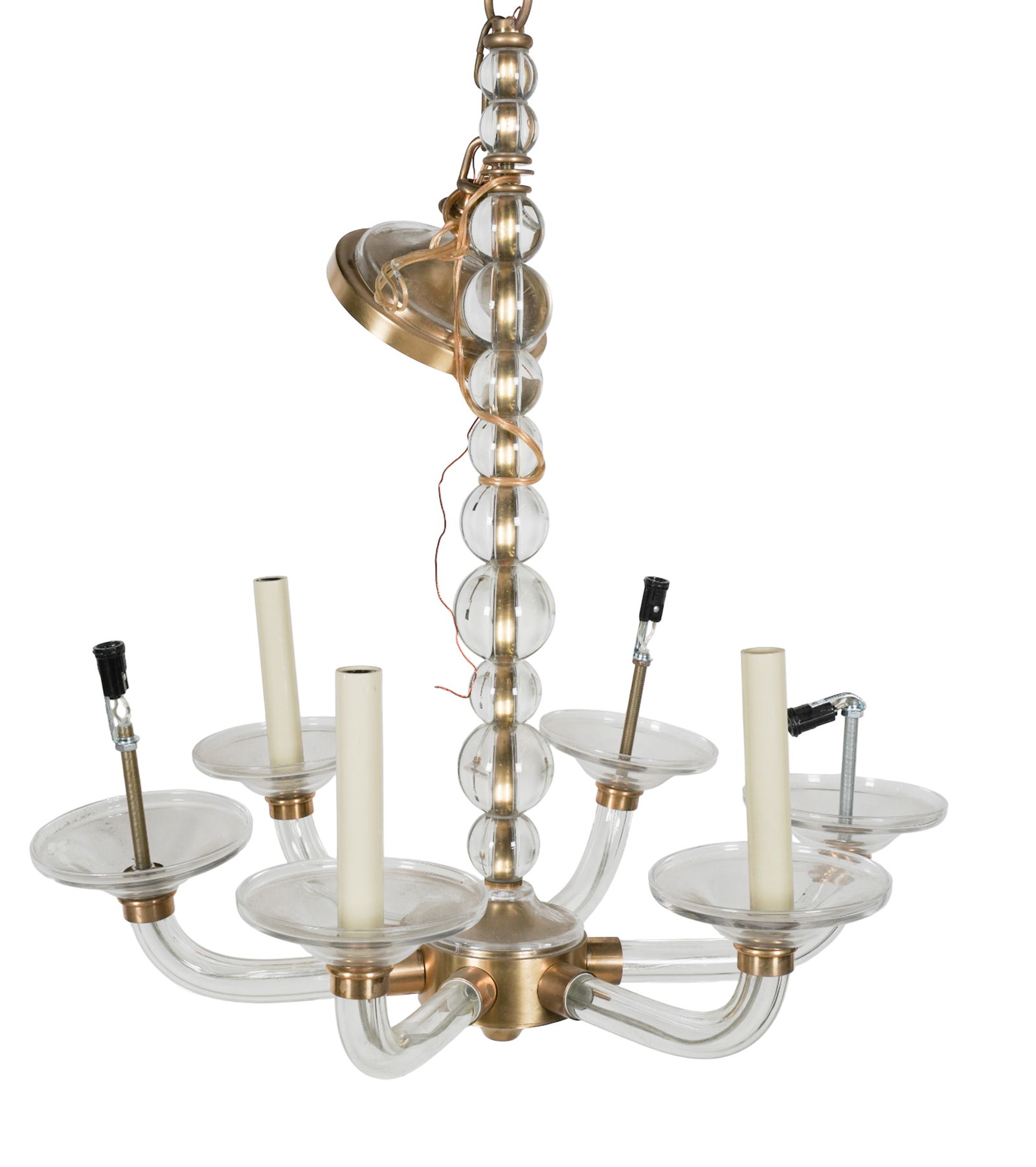 An Acrylic and Glass Chandelier (1 of 10)