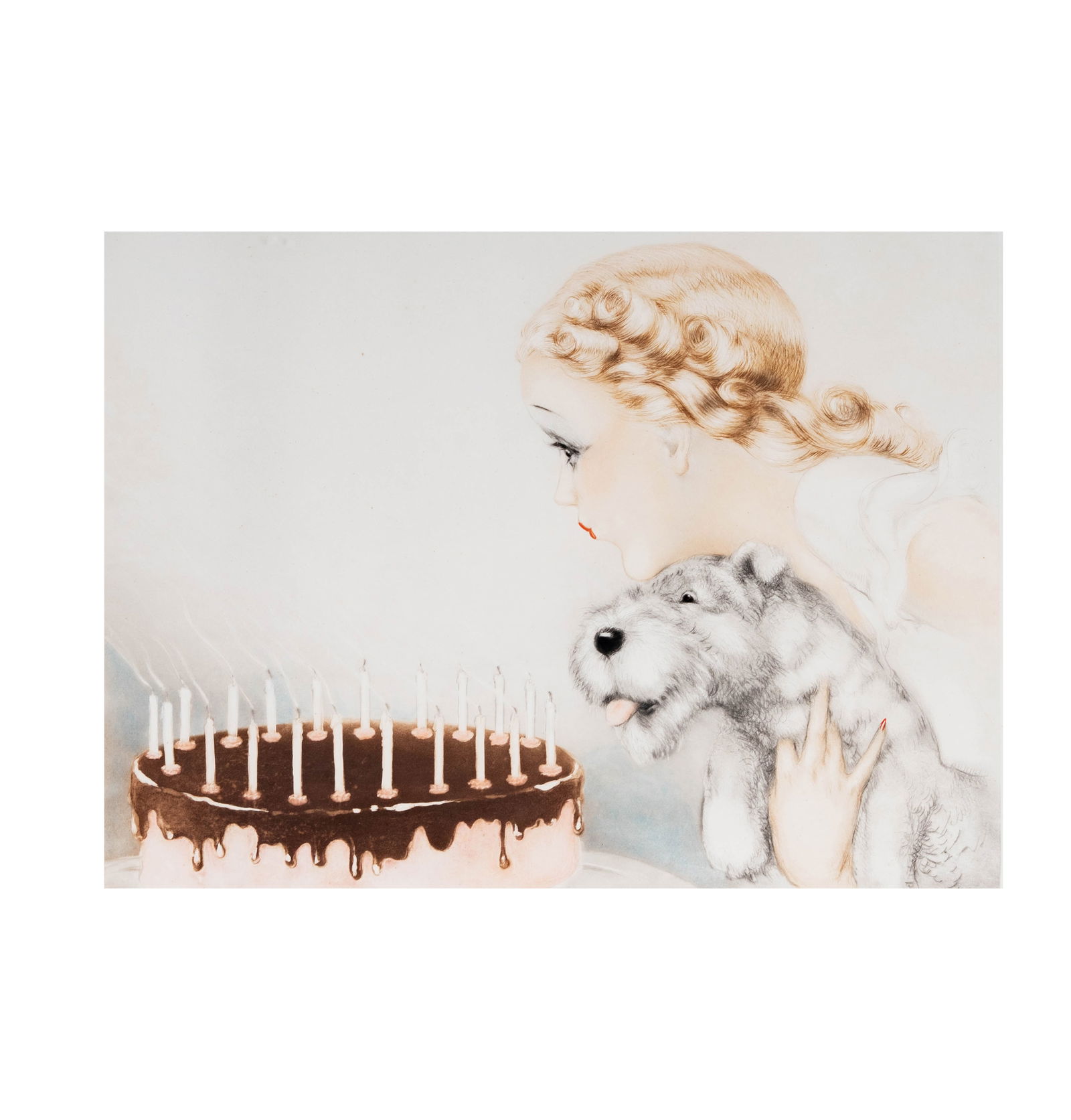 Louis Icart, 1888-1950, Happy Birthday (1 of 9)