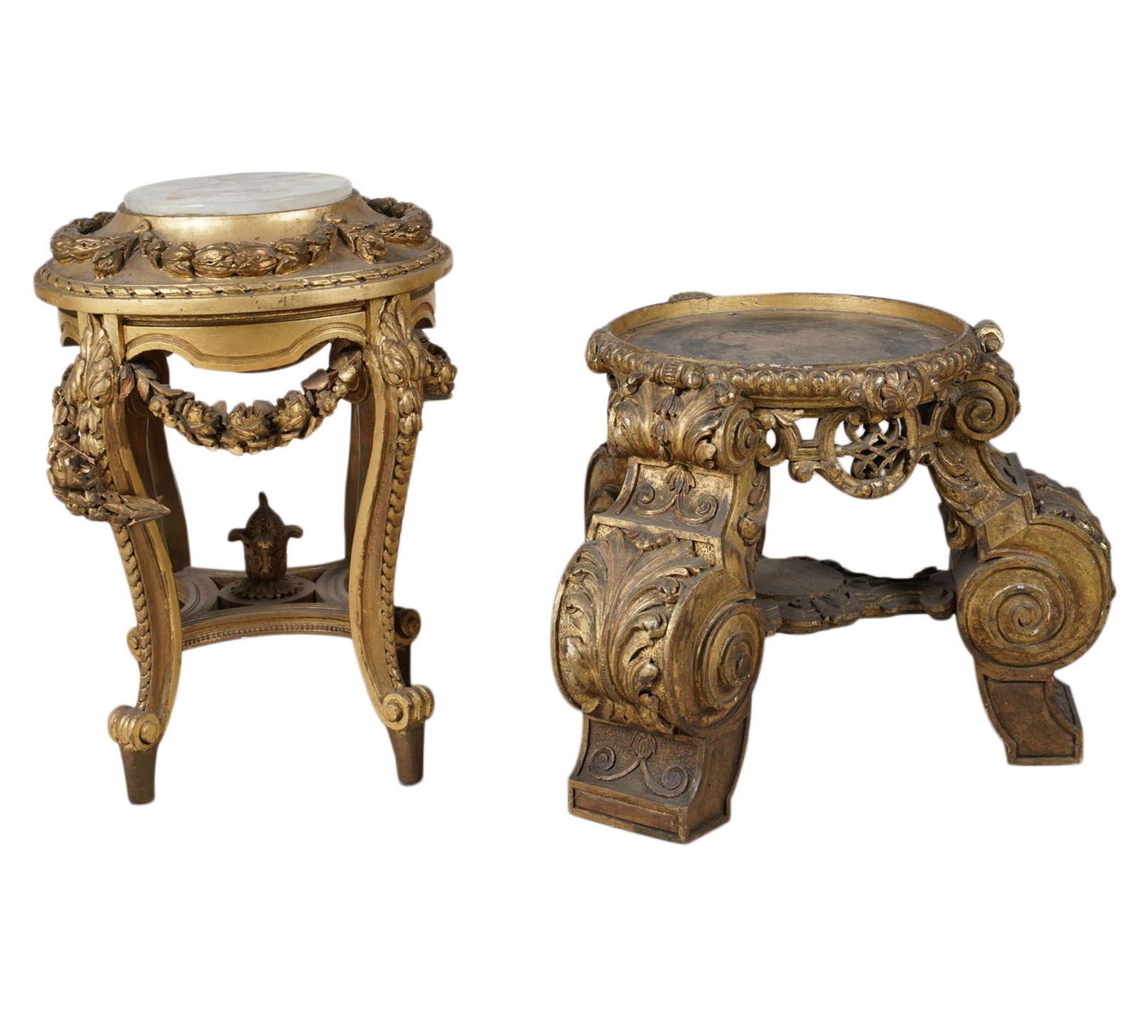 Two Continental Giltwood Pedestals (1 of 16)