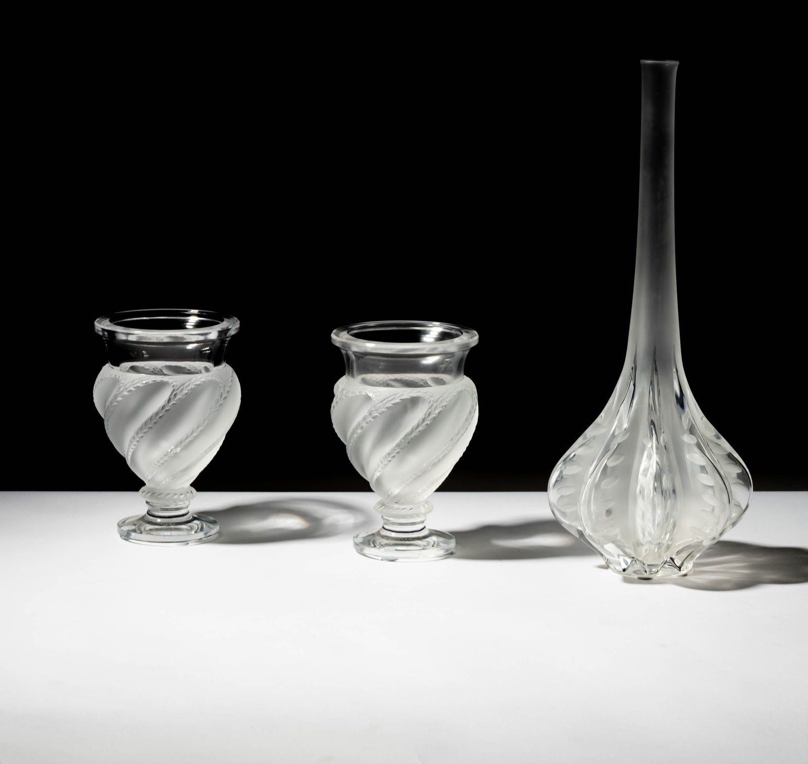 A Group of Lalique Glass Urns and Vase (1 of 12)