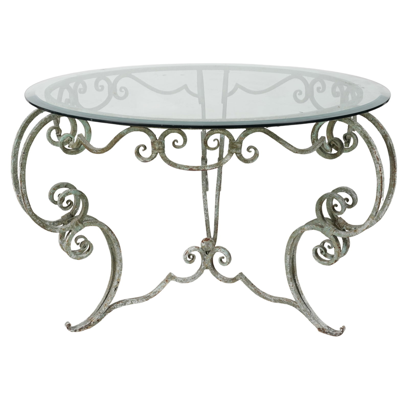 A Painted Iron and Glass Occasional Table (1 of 10)