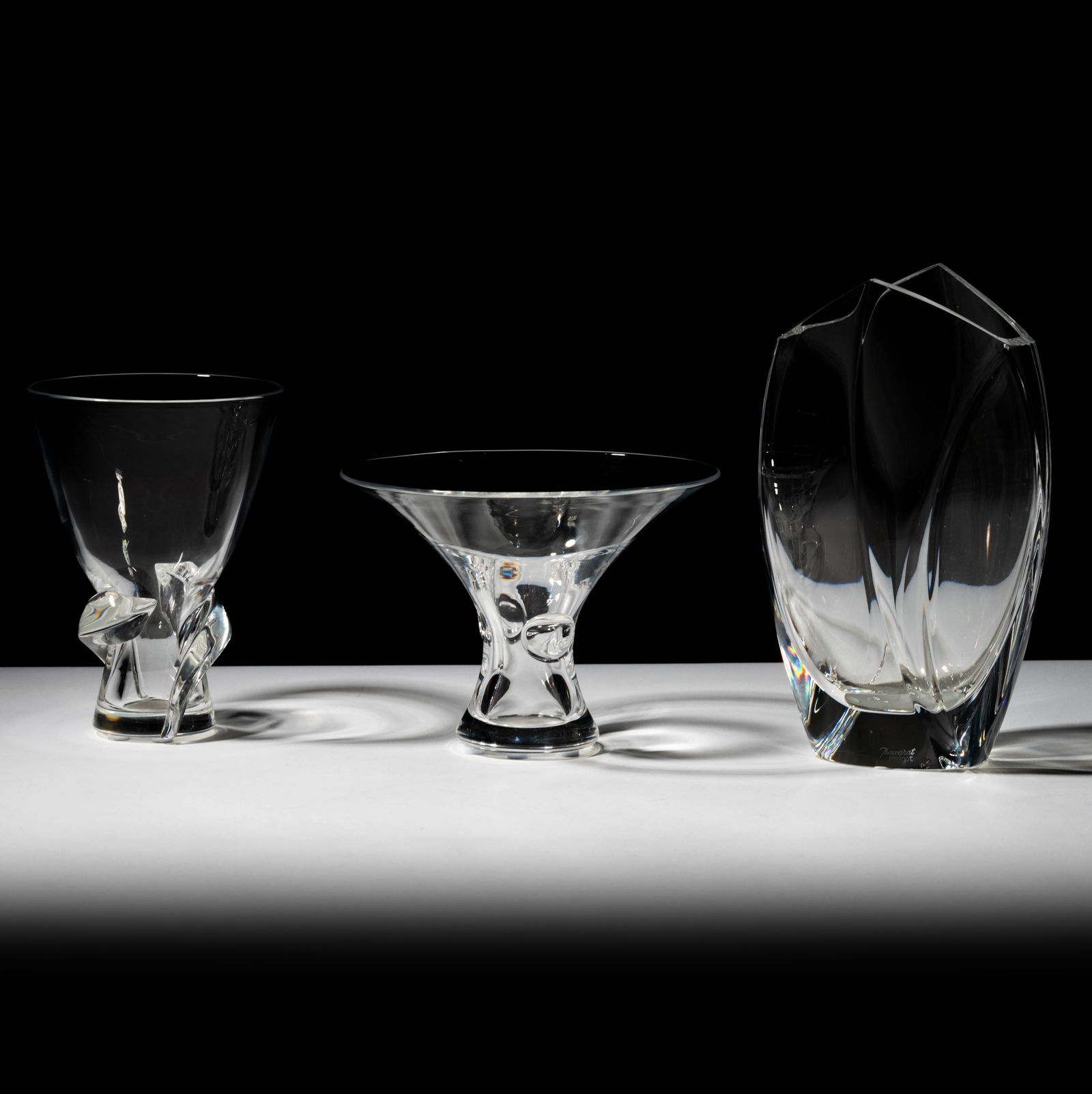 A Group of Steuben and Baccarat Vases (1 of 14)