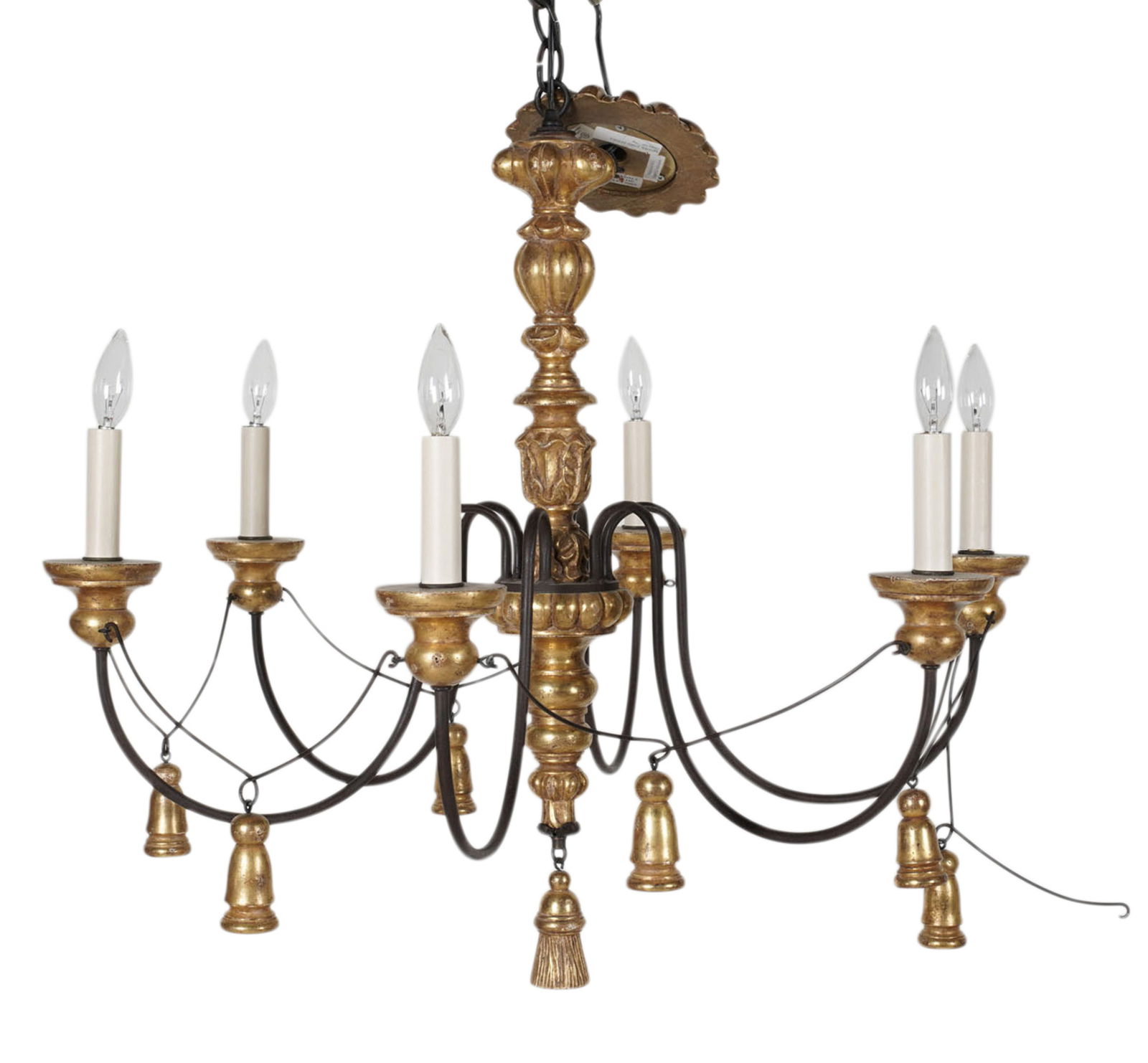 A Giltwood and Iron Chandelier (1 of 11)
