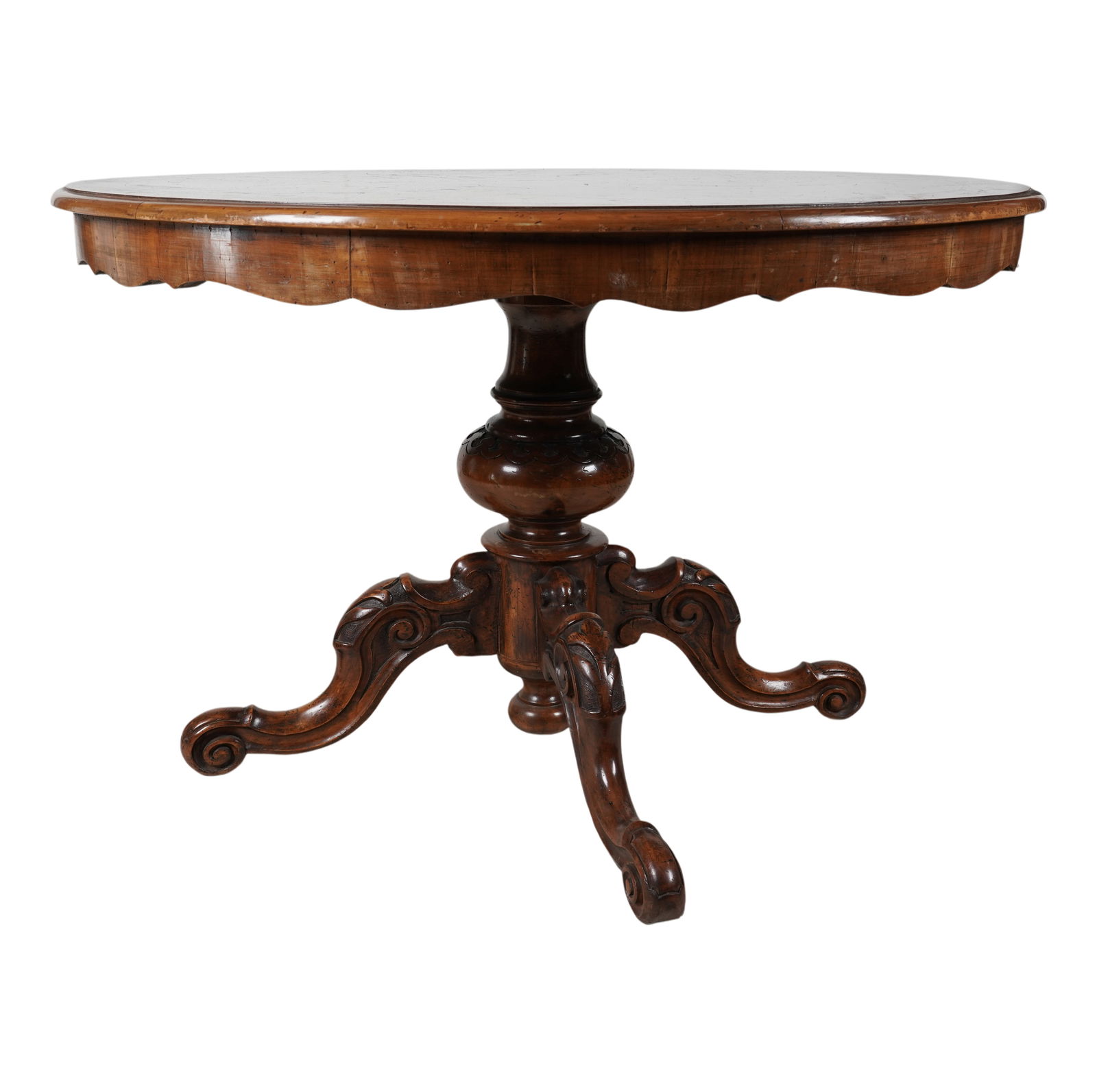 A Victorian Carved Mahogany Breakfast Table (1 of 17)