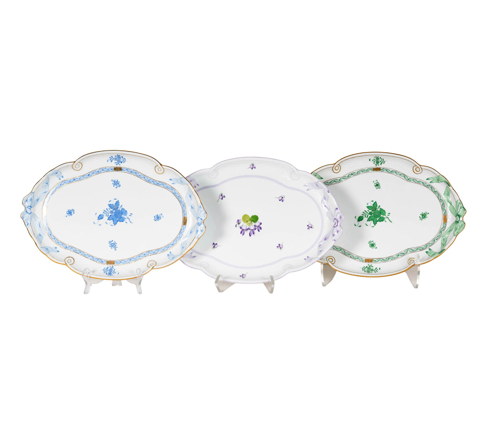 Three Herend Porcelain Platters (1 of 10)