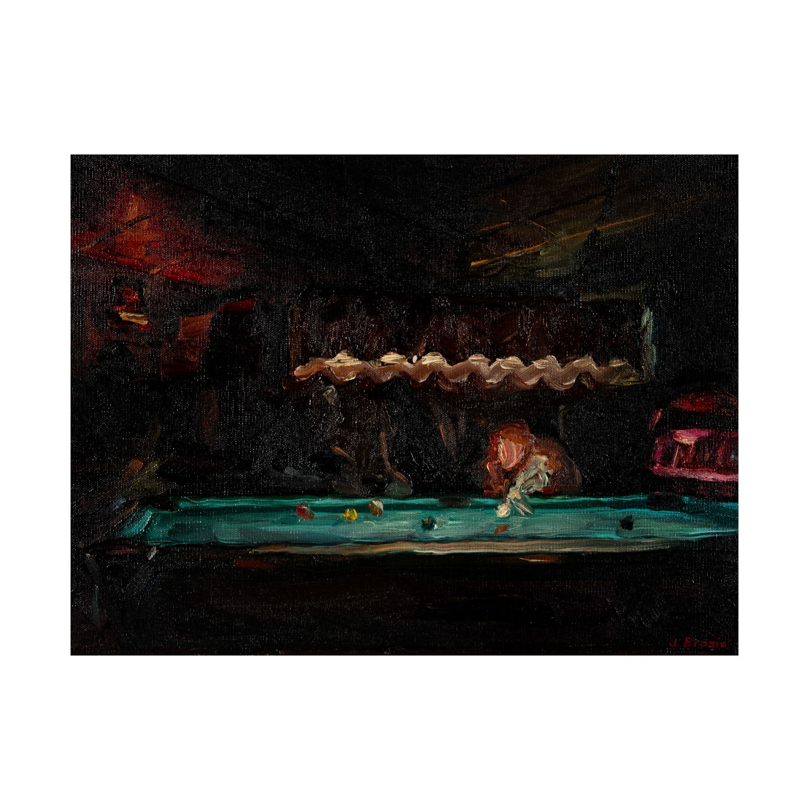 John F. Brosio, B. 1968, Pool Hall (1 of 9)