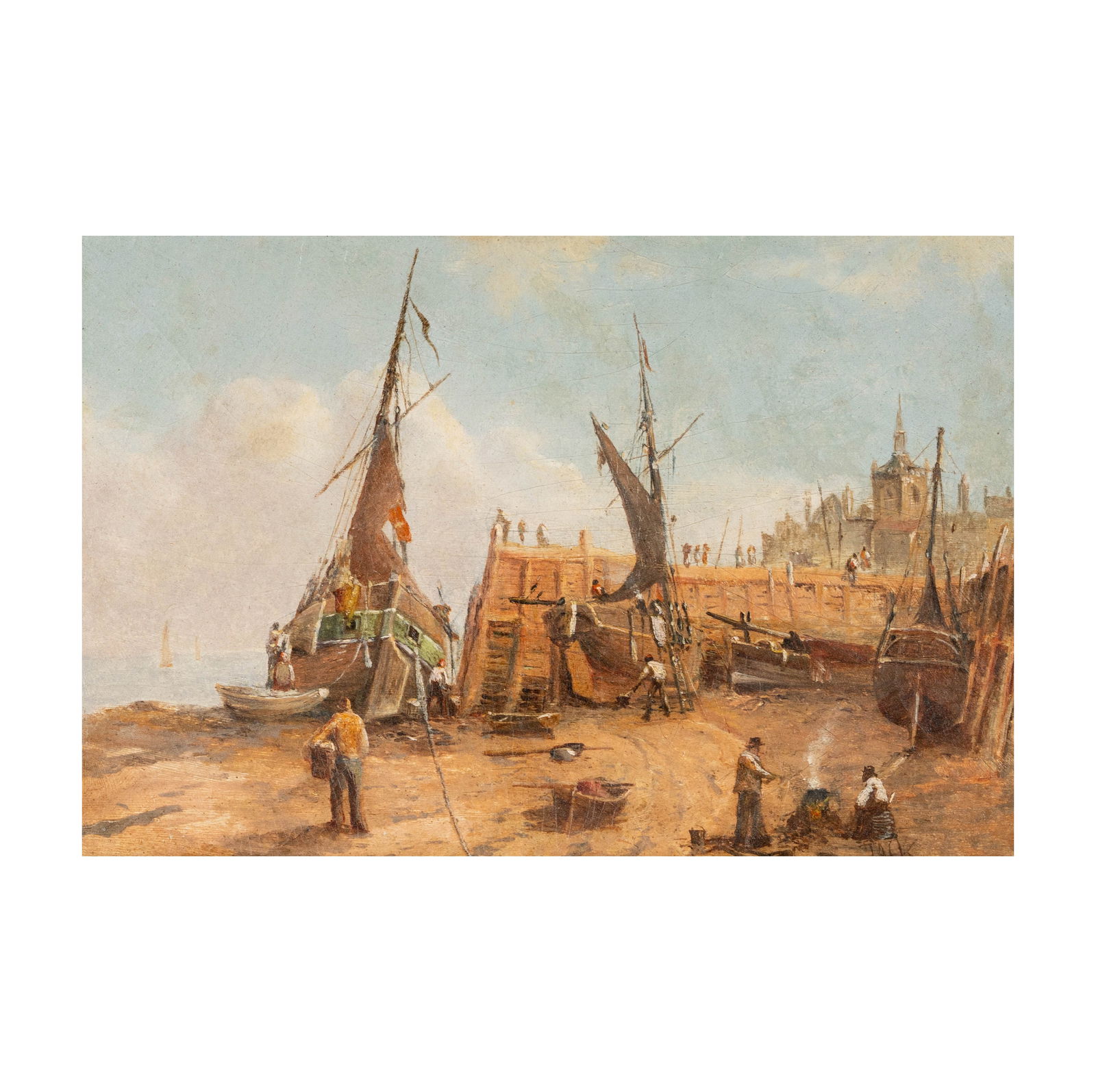 Attributed to Augustus Vincent Tack, 1870-1949, Ships in Dry Dock - 1886 (1 of 8)