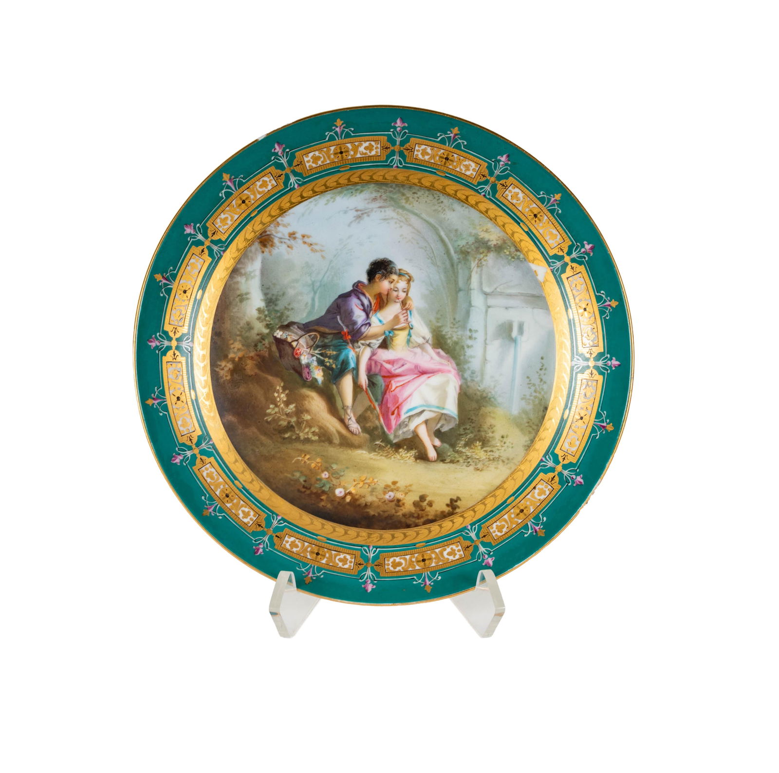 A Continental Porcelain Charger (1 of 6)