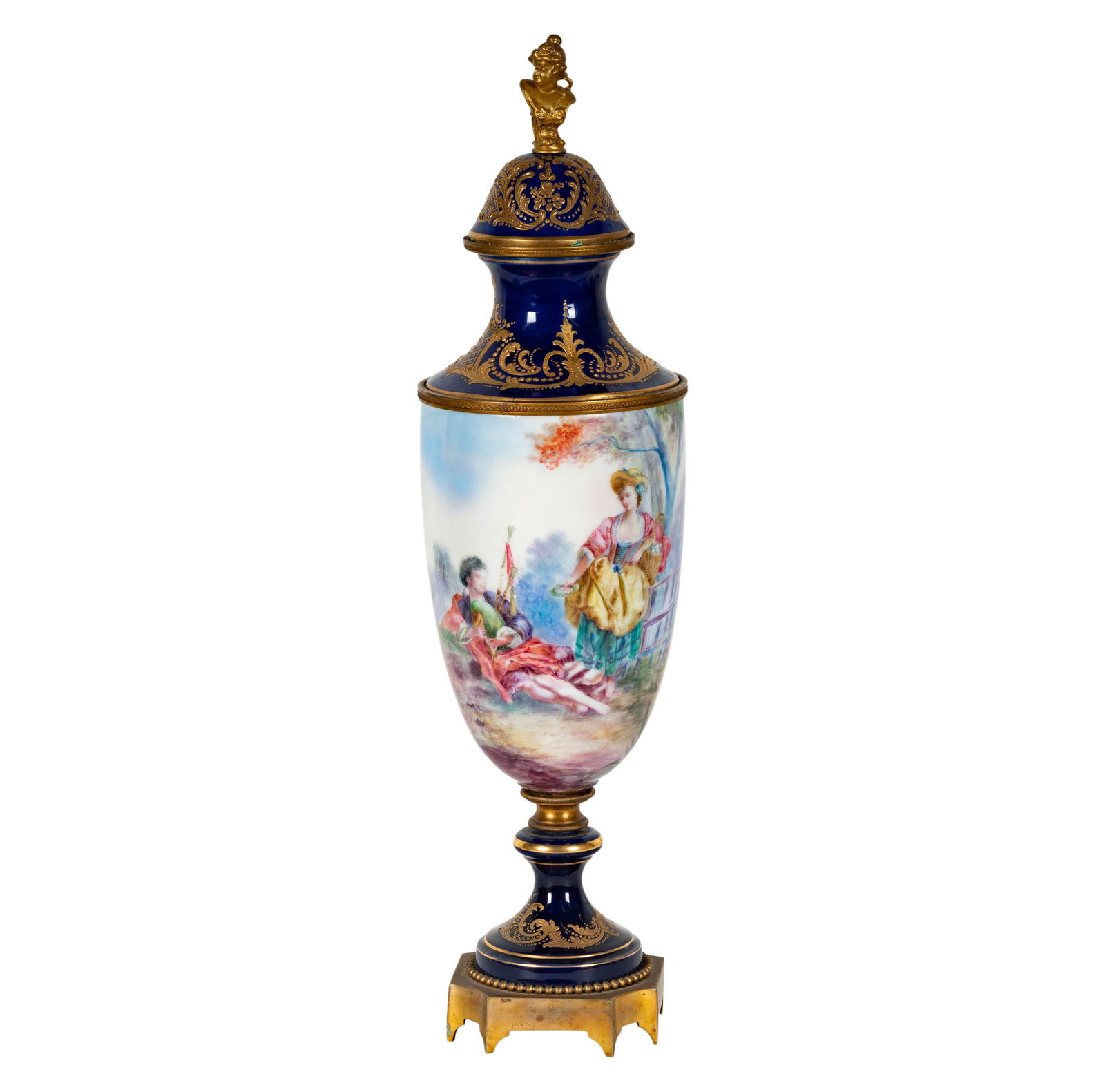 A Sevres-Style Porcelain Covered Urn (1 of 16)