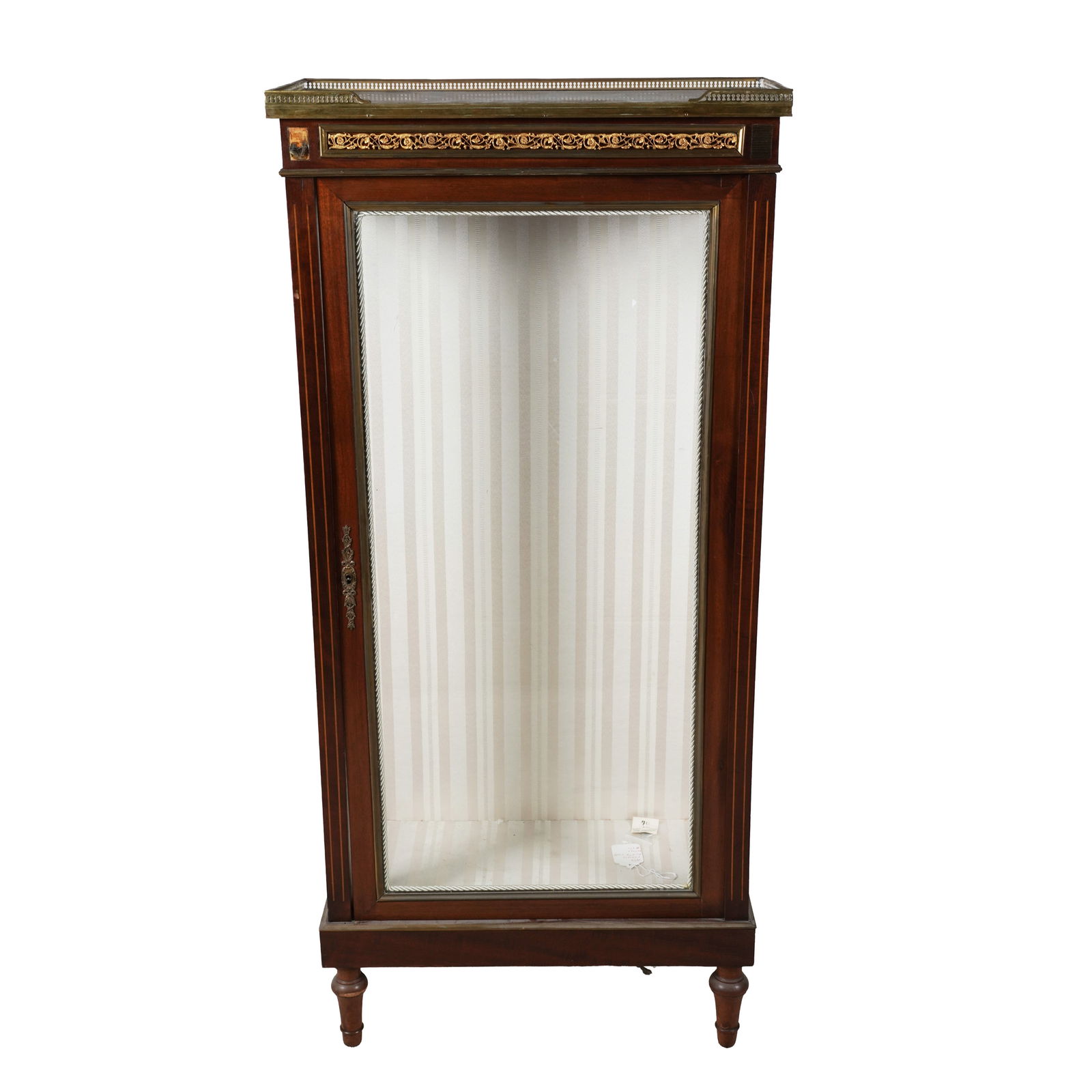 A Louis XVI-Style Mahogany Vitrine Cabinet (1 of 8)