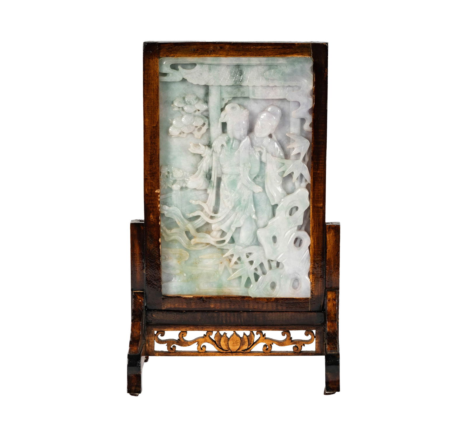 A Chinese Carved Jade Table Screen (1 of 6)