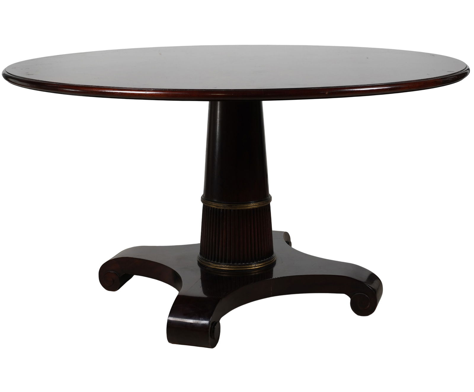 A Baker Mahogany Regency-Style Pedestal Dining Table (1 of 9)
