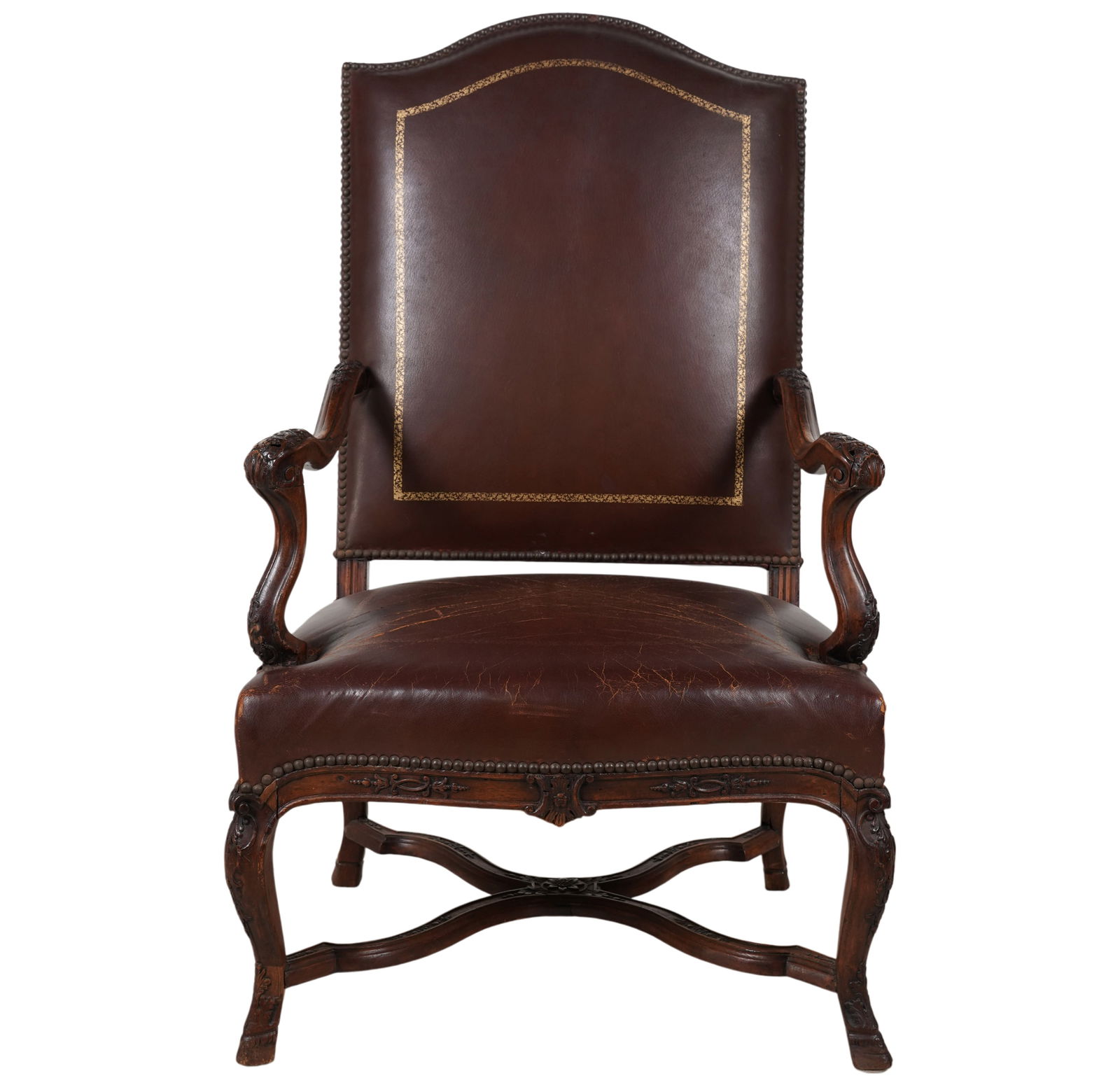 An Antique Louis XV-Style Carved Fauteuil (1 of 13)