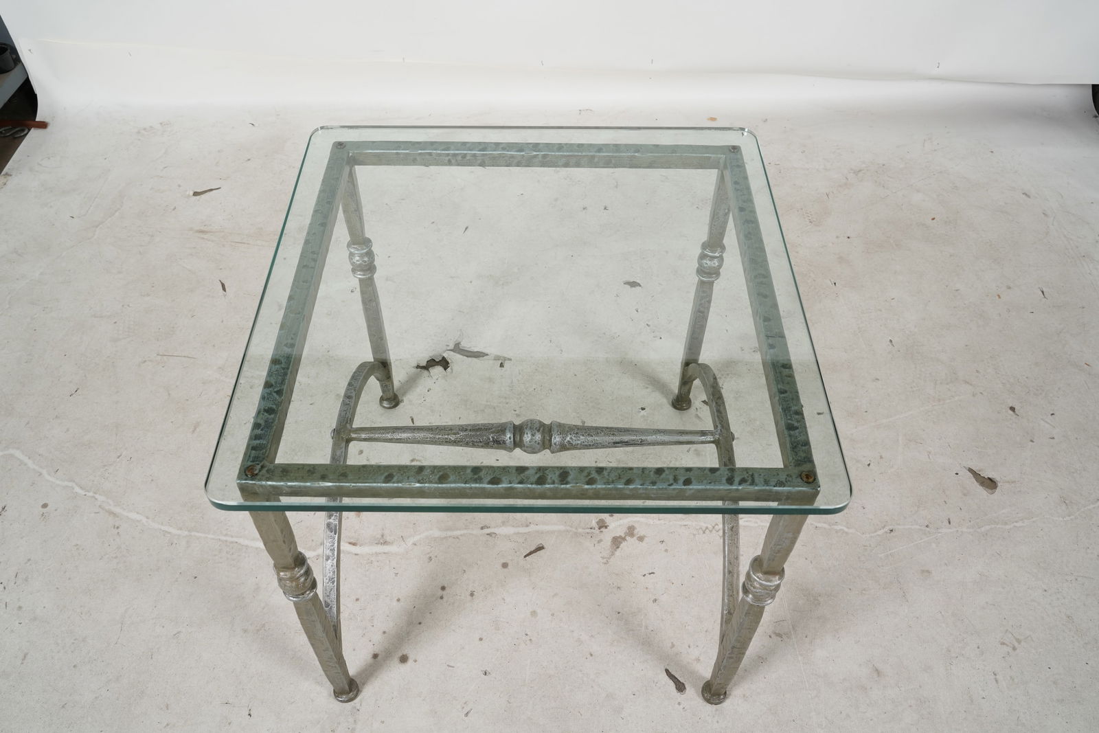 A Metal Rectangular Side Table - 9