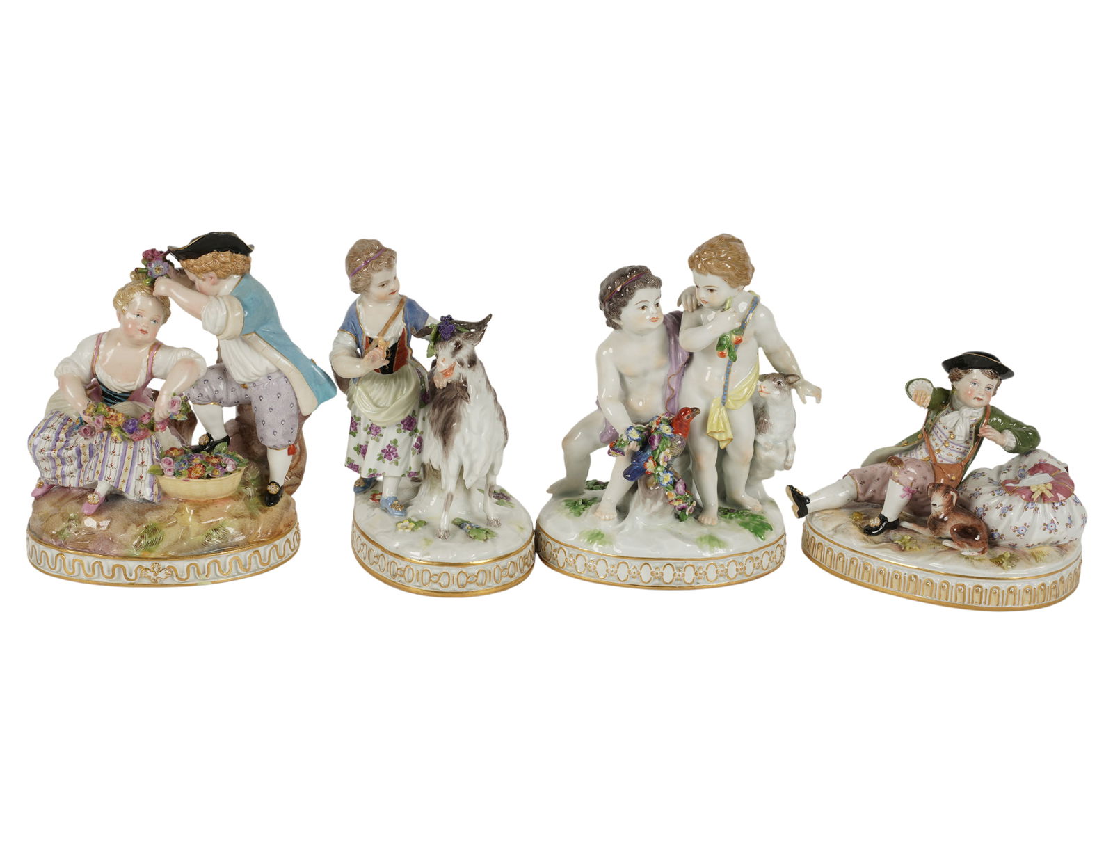 A Group of Four German Porcelain Cherub Figures (1 of 12)