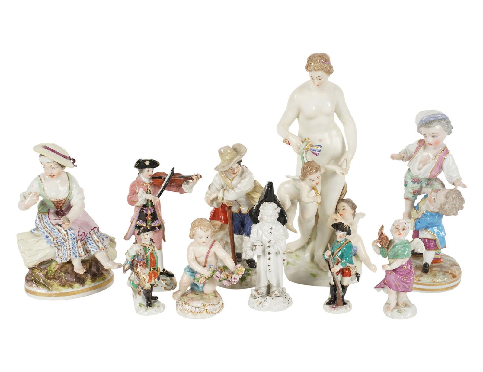 A Group of German Porcelain Figures (1 of 10)