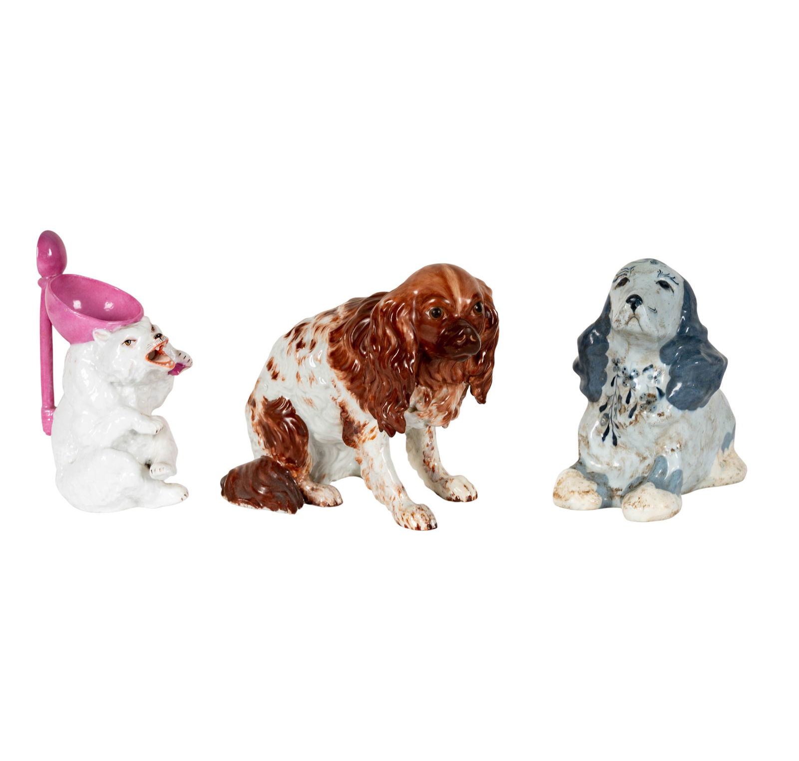 Three German Porcelain Animal Figures (1 of 10)