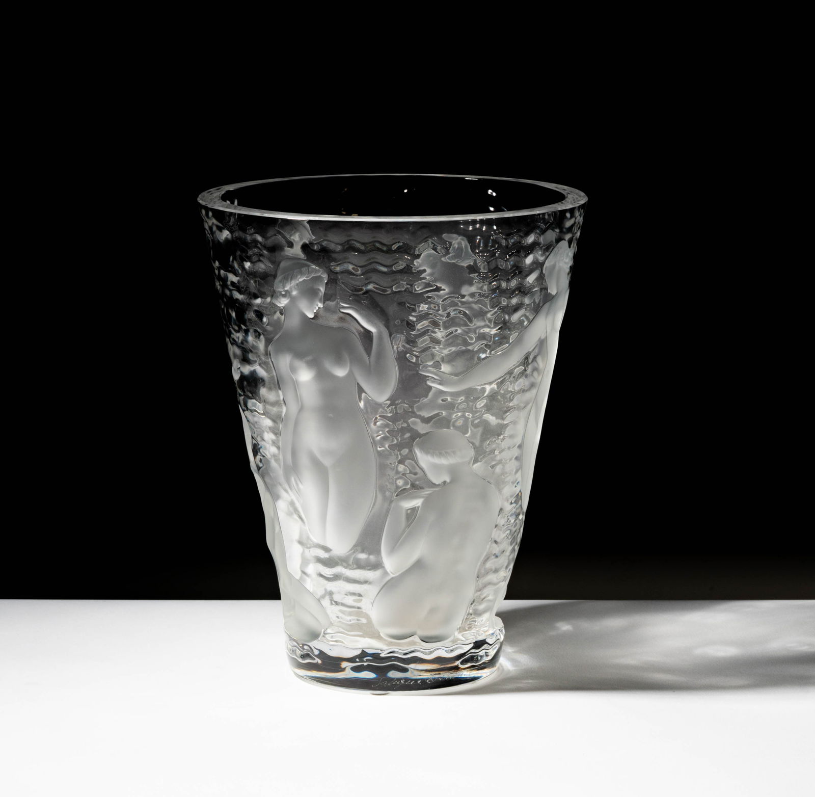 A Lalique Glass Ondines Vase (1 of 7)