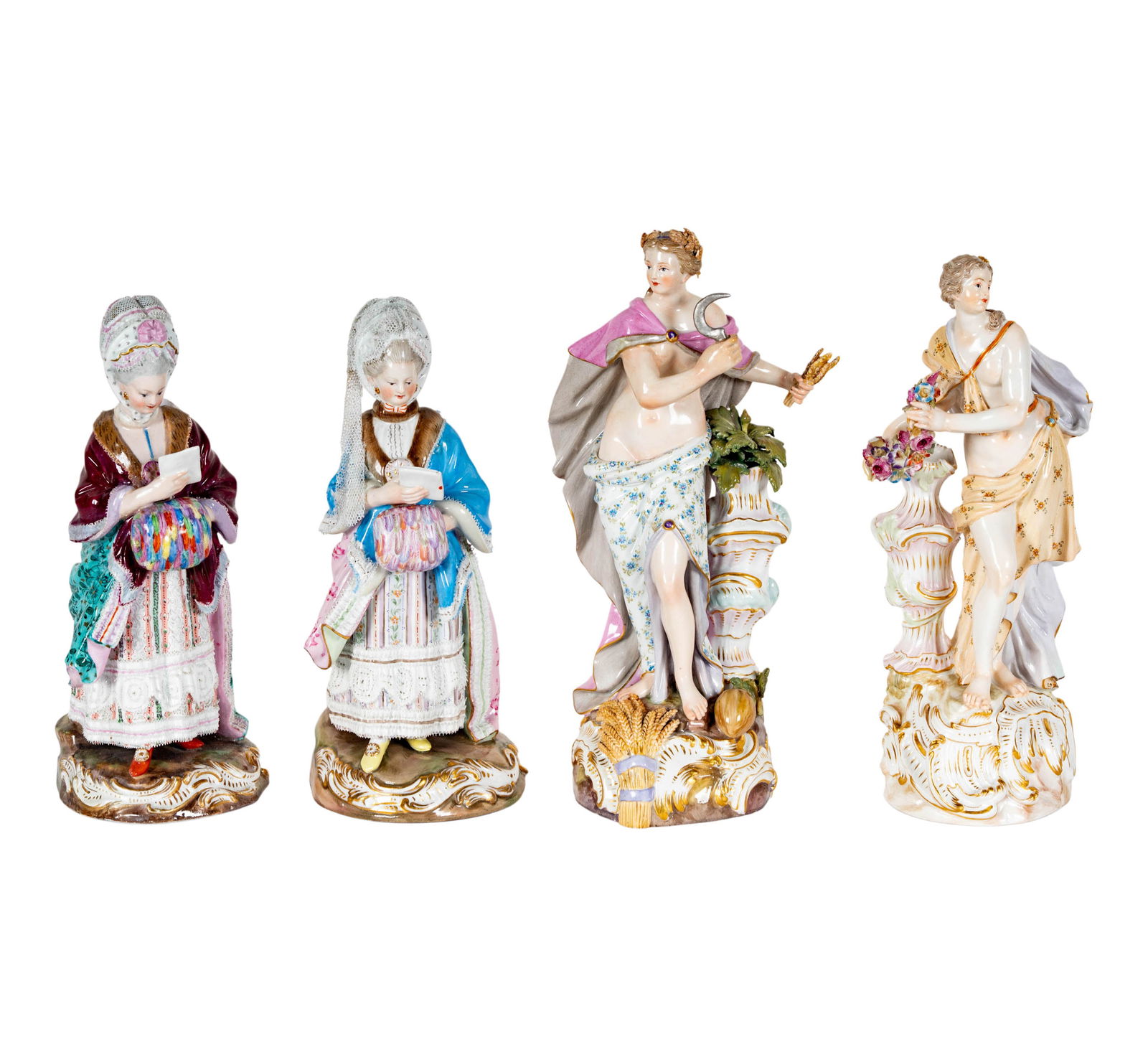 A Group of Four German Porcelain Figures (1 of 9)