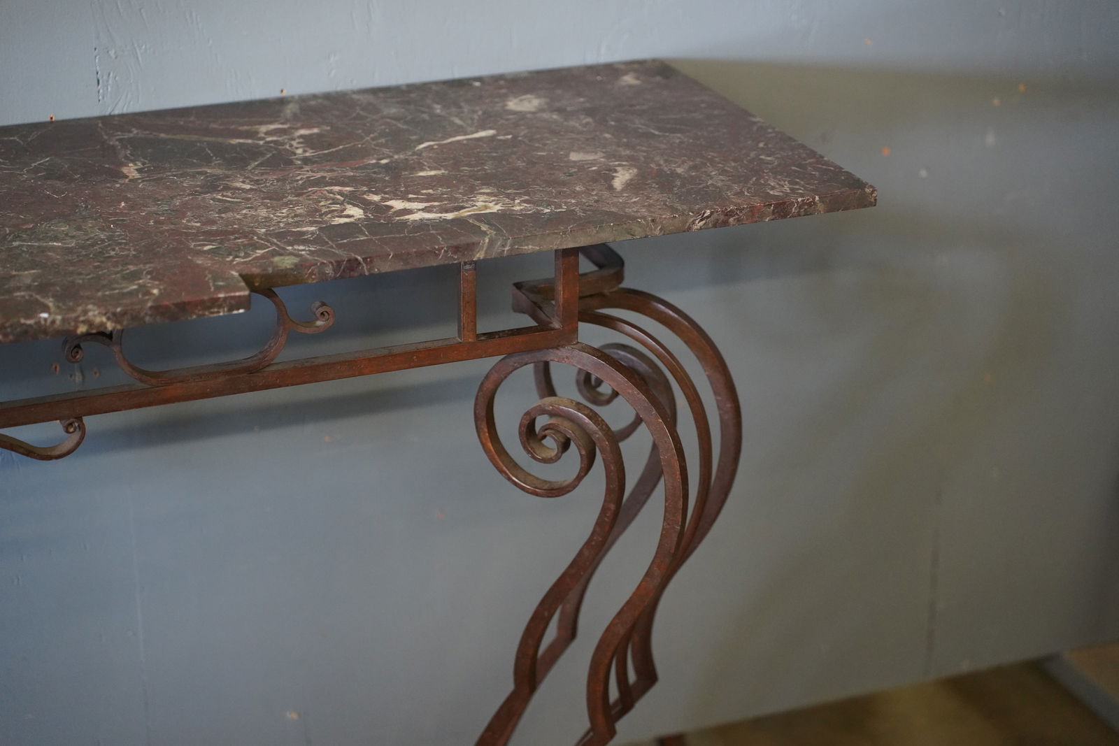 An Iron Console Table - 4