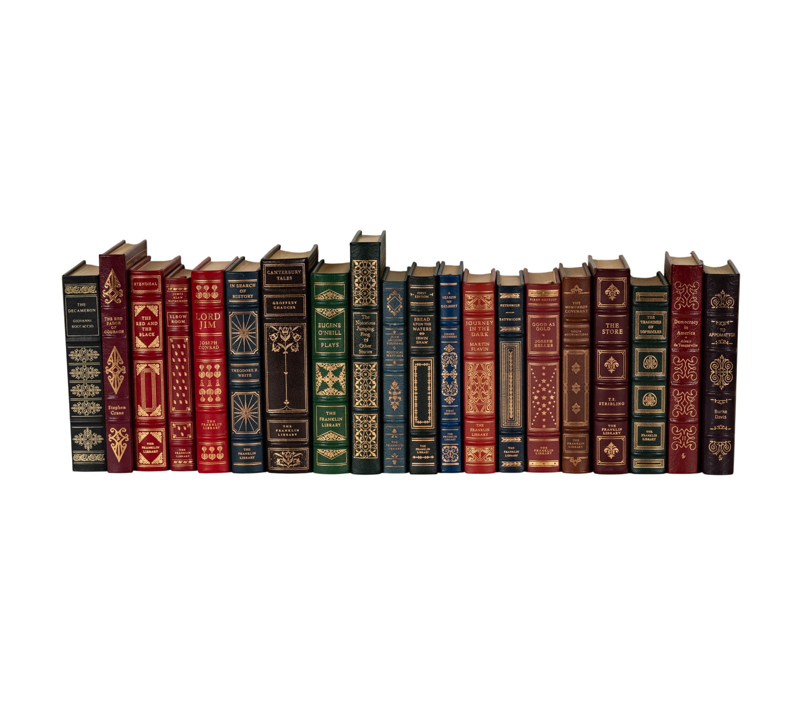 A Group of Easton Press and Franklin Mint Leather-Bound Books (1 of 16)