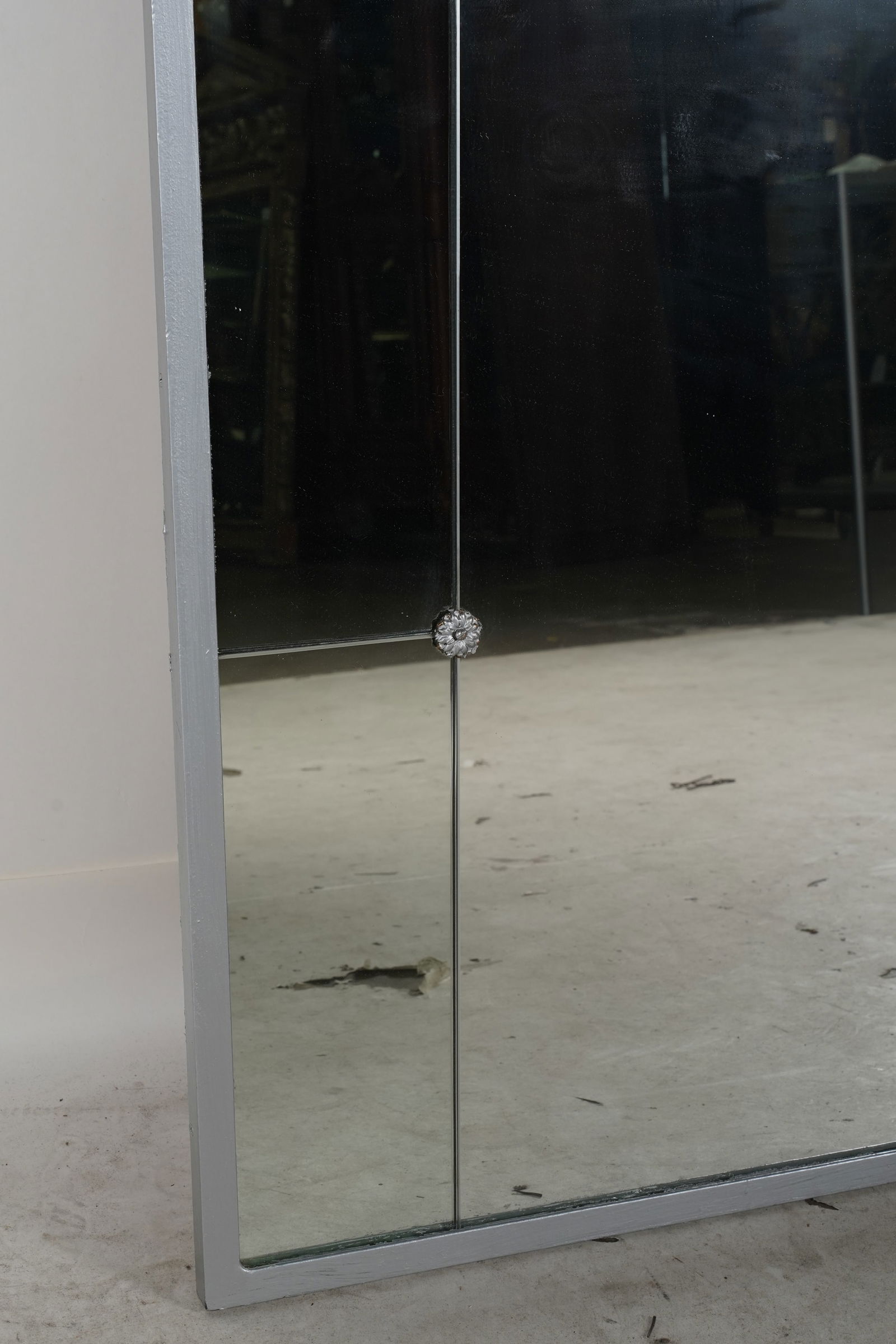 A Silvered Metal Mirror - 5