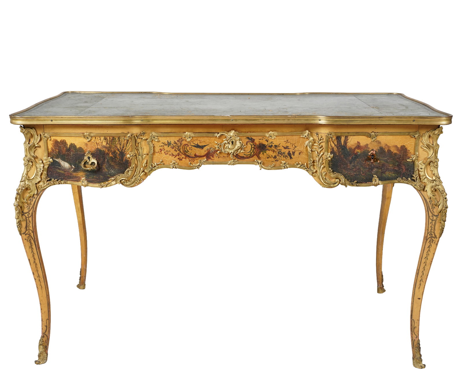 A French Louis XV-Style Vernis Martin Bureau Plat (1 of 13)