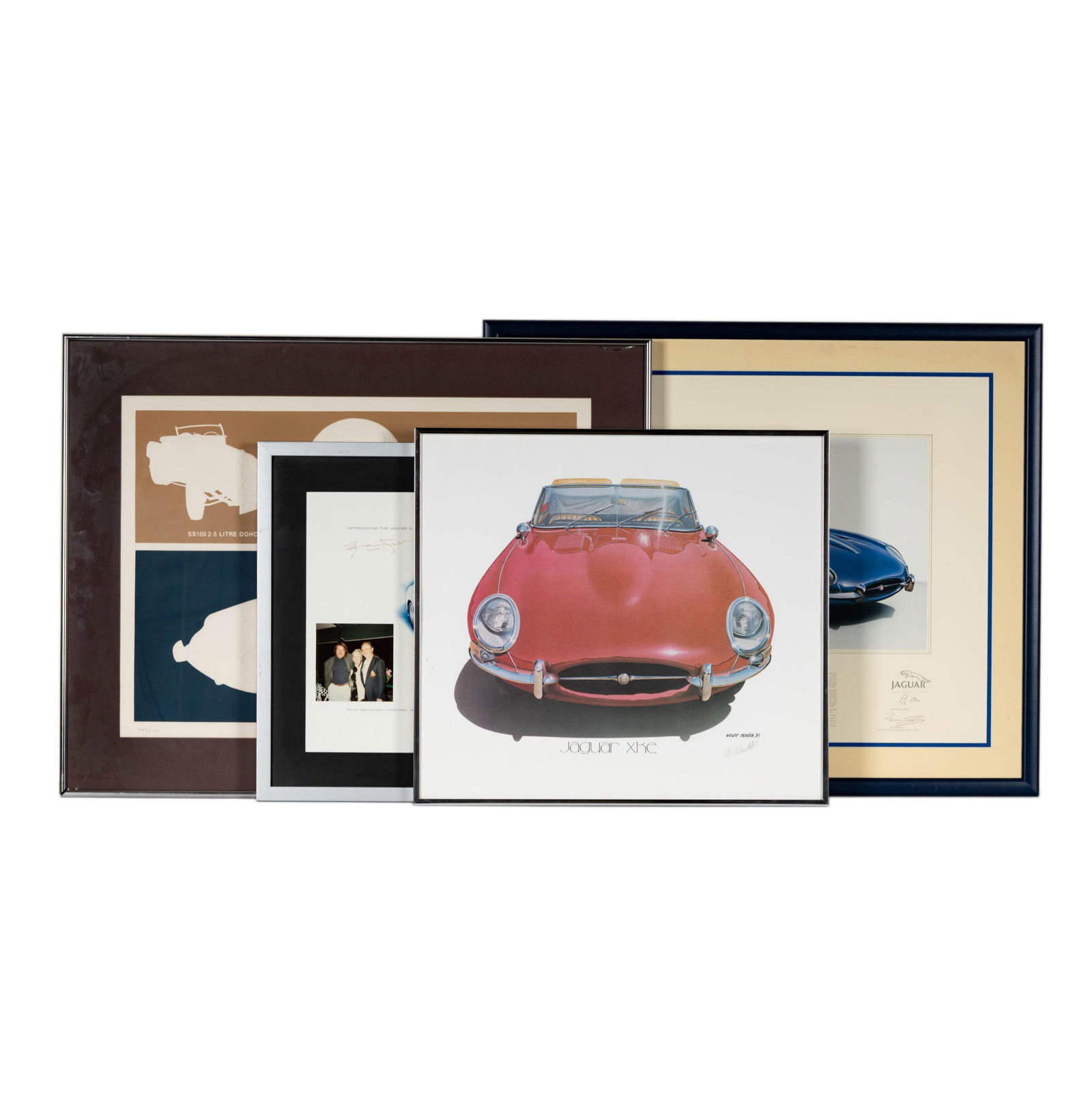 Four Jaguar Automobile Lithographs (1 of 17)