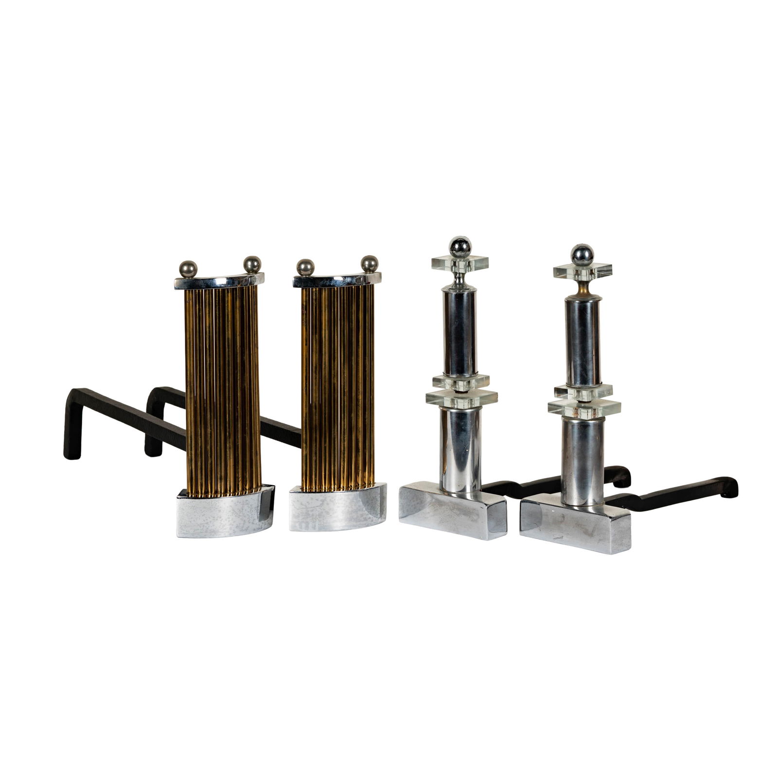 Two Pairs of Art Deco-Style Andirons (1 of 6)