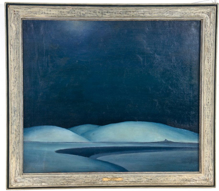 IVAN MESSENGER: "DESERT SCENE": oil on canvas signed lower right Provenance: Estate of David Copley, Borrego Springs 24 x 28 inches