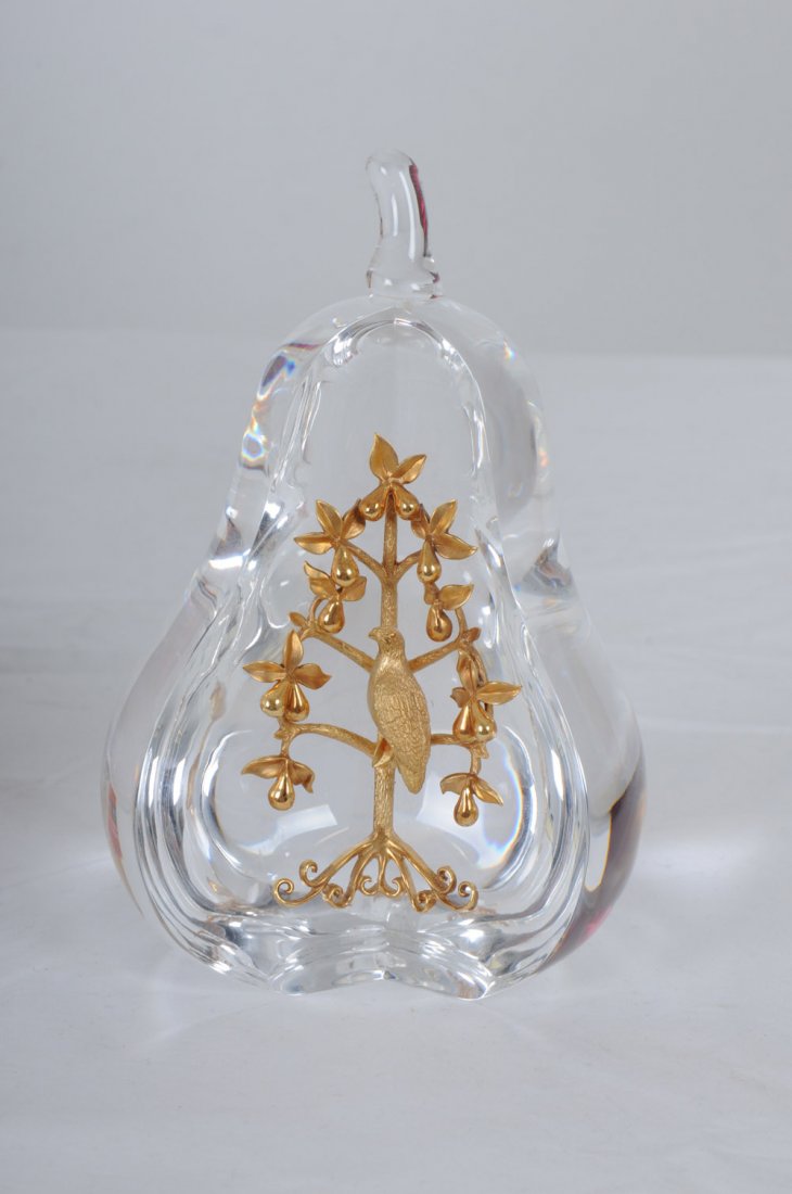 STEUBEN "PARTRIDGE IN A PEAR TREE" SCULPTURE - 2