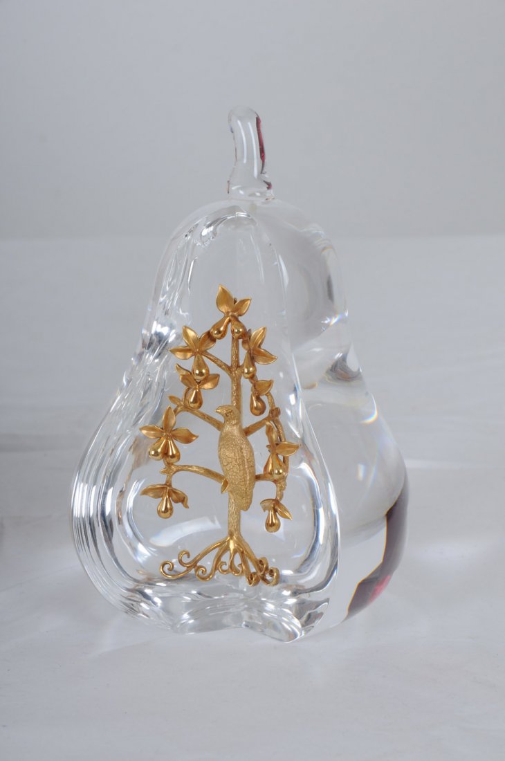 STEUBEN "PARTRIDGE IN A PEAR TREE" SCULPTURE - 3