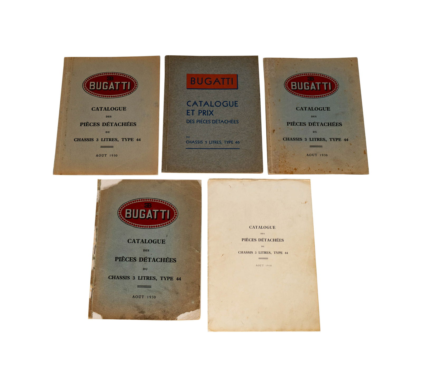 Group of Bugatti Catalogs (1 of 11)