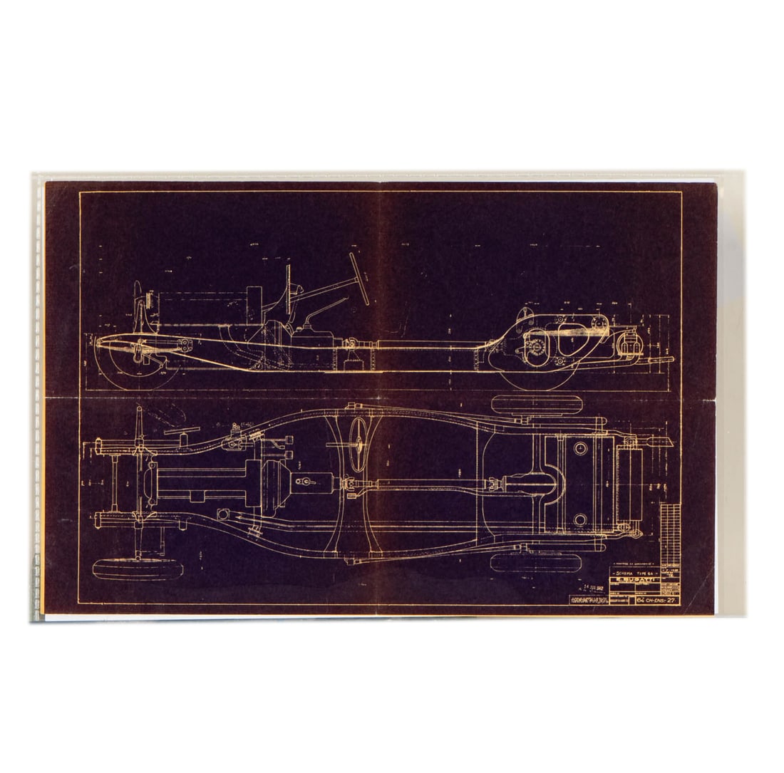 Bugatti Type 64 Blueprint (1 of 12)