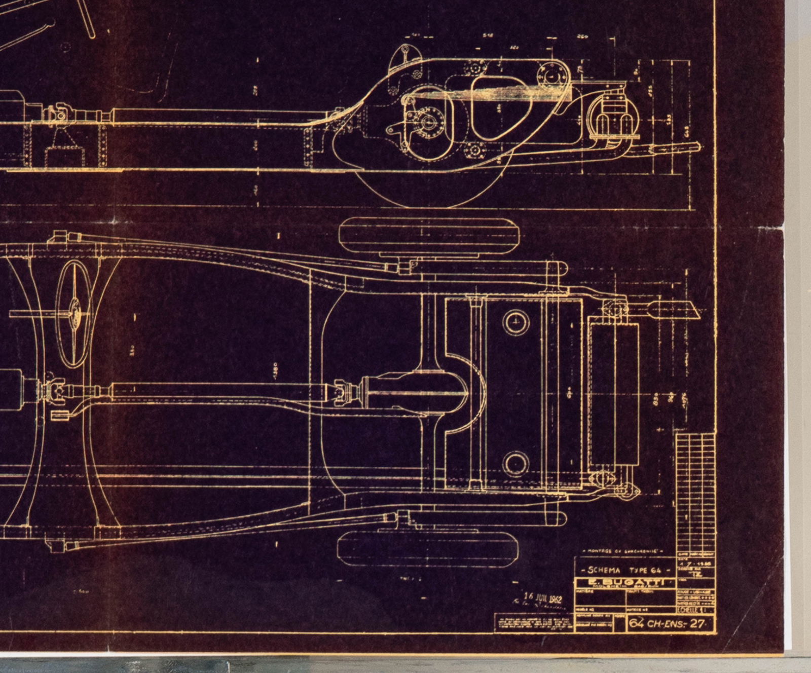 Bugatti Type 64 Blueprint - 4