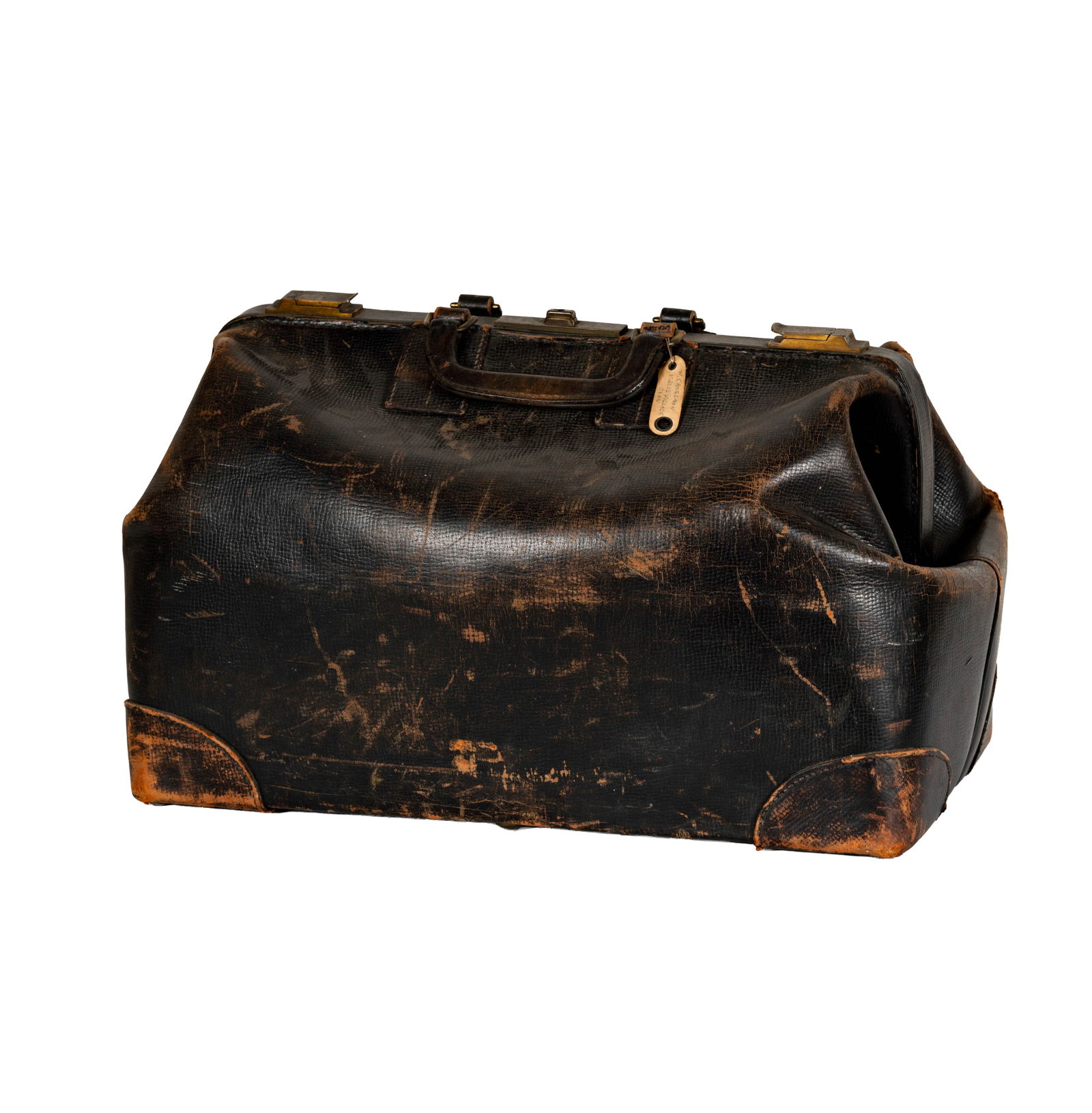 Ox-Hide Vintage Motoring Weekender Bag: with no key included, 12 x 21 x 11 in. 