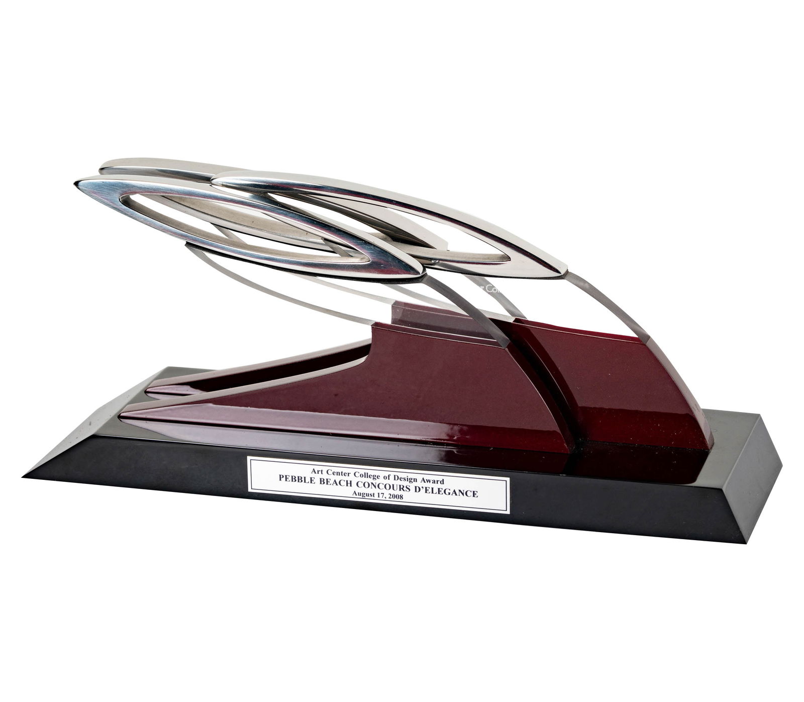 Art Center College of Design Pebble Beach Concours Award: Art Center College of Design Award for the Pebble Beach Concours d'Elegance, 2008, 5.5 x 13.25 x 4 in.