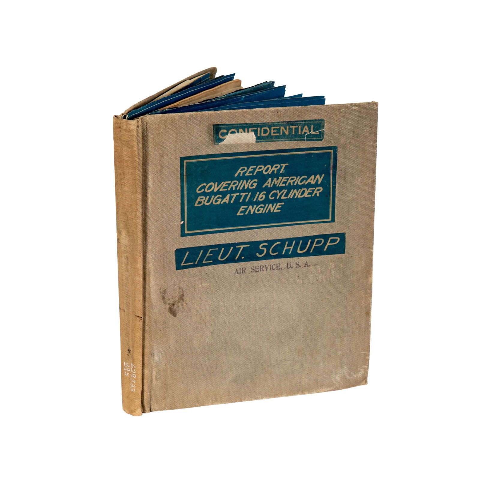 Confidential Report Covering American Bugatti 16 Cylinder Engine Lieut. Schupp (1 of 13)