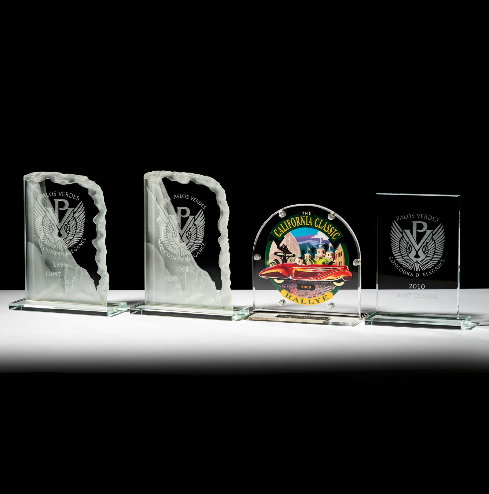 Four California Car Show Trophies (1 of 7)