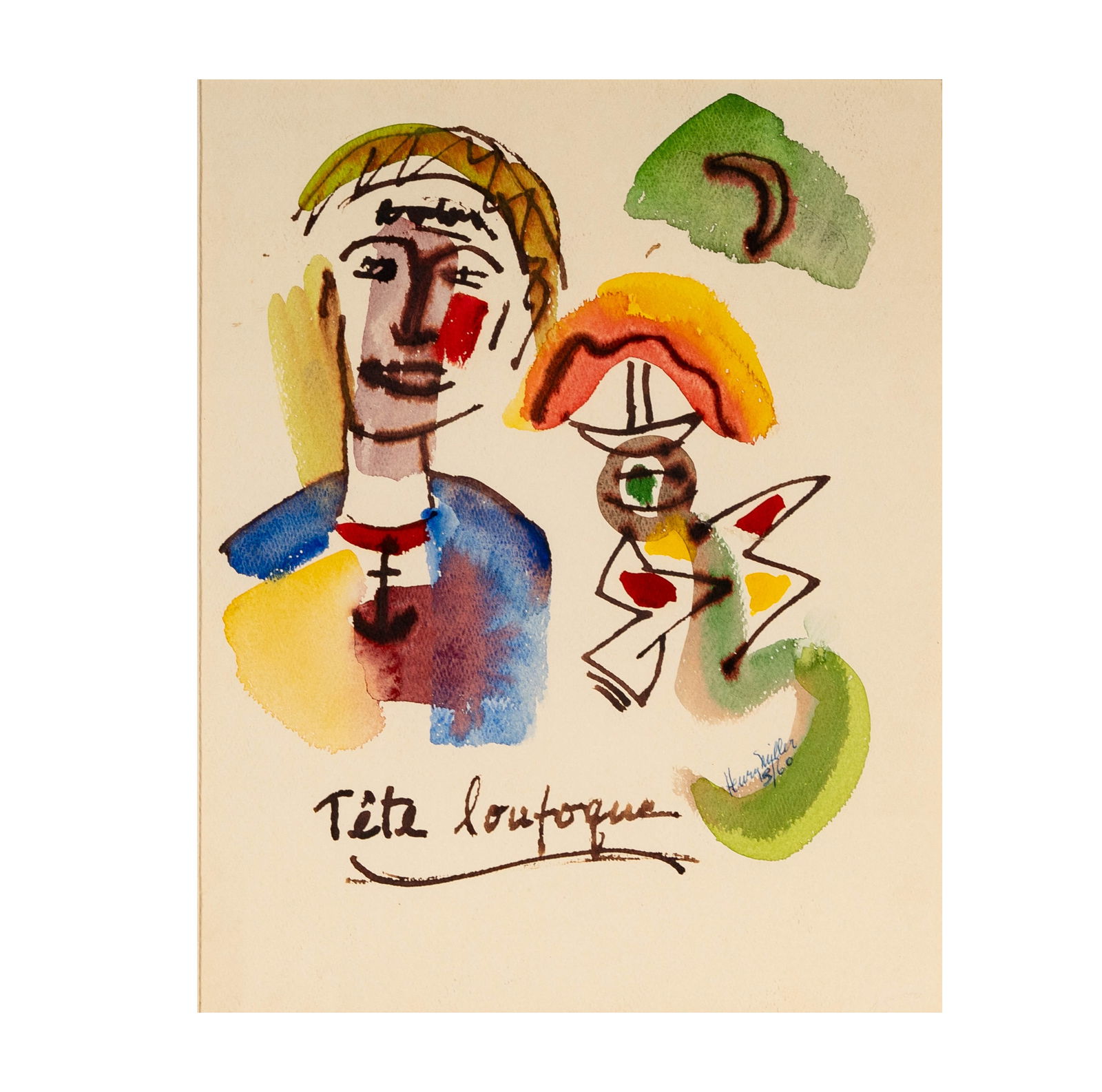 Henry Miller (1891-1980): "Tete Loutoque" (1 of 9)