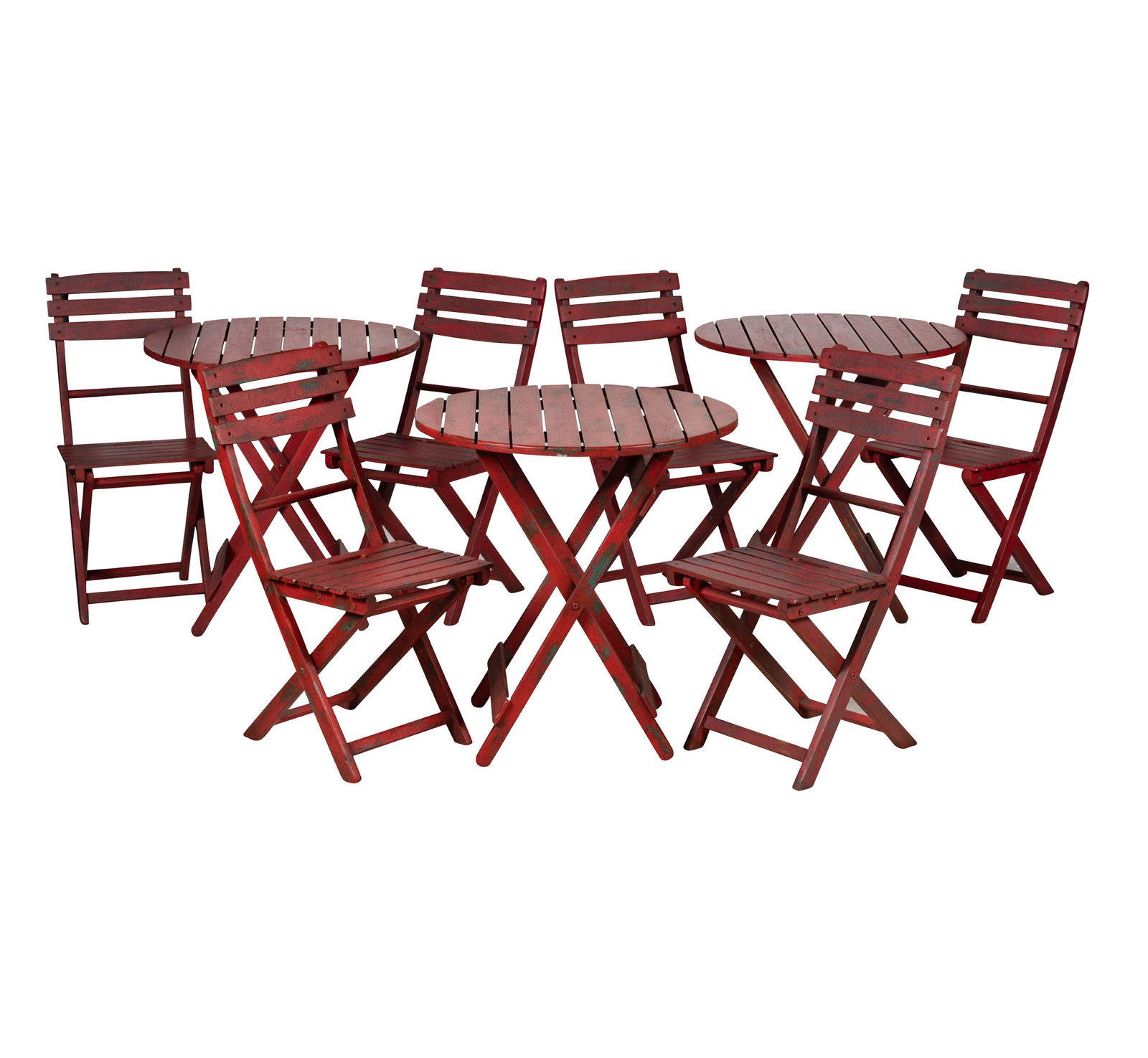 Three French Style Wood Bistro Sets (1 of 11)