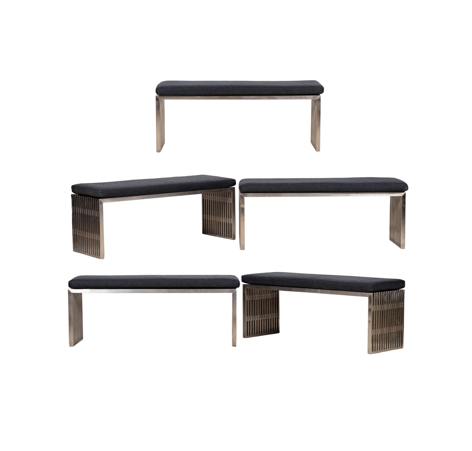 Five Modern Stainless Steel Benches (1 of 20)