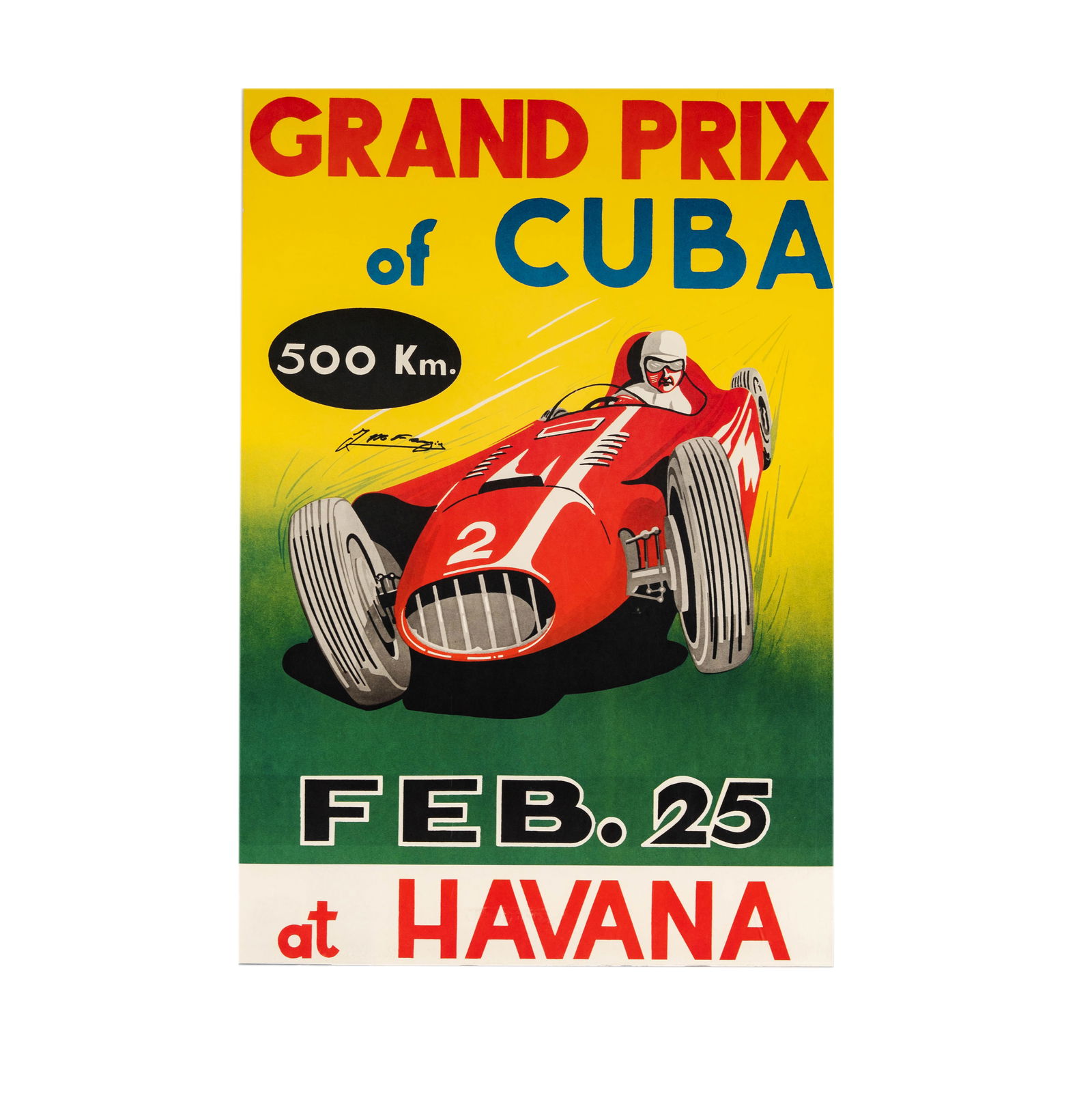 Signed Grand Prix of Cuba Poster (1 of 10)