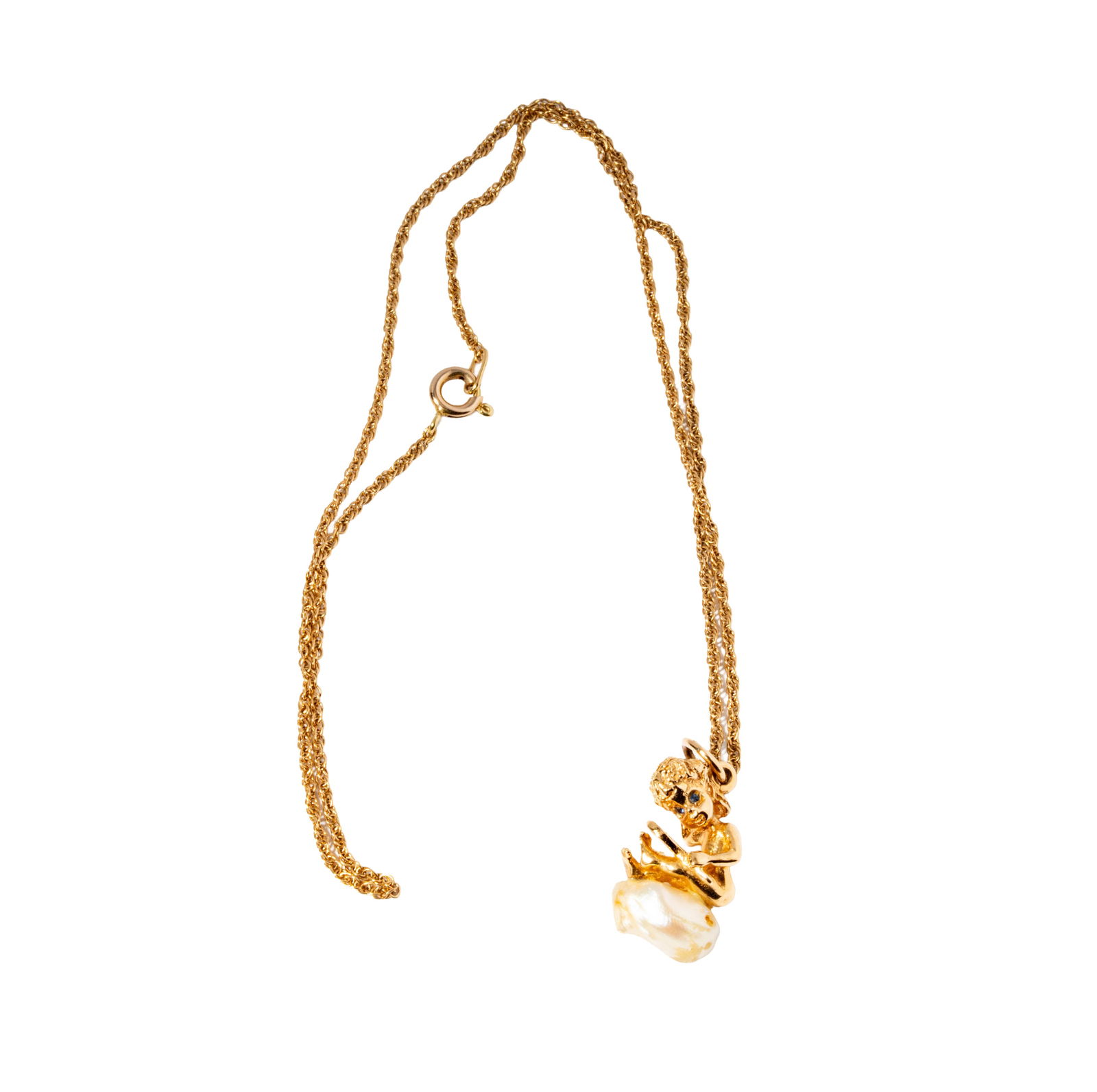 William Ruser 14 Karat Yellow Gold Pendant with Necklace (1 of 6)