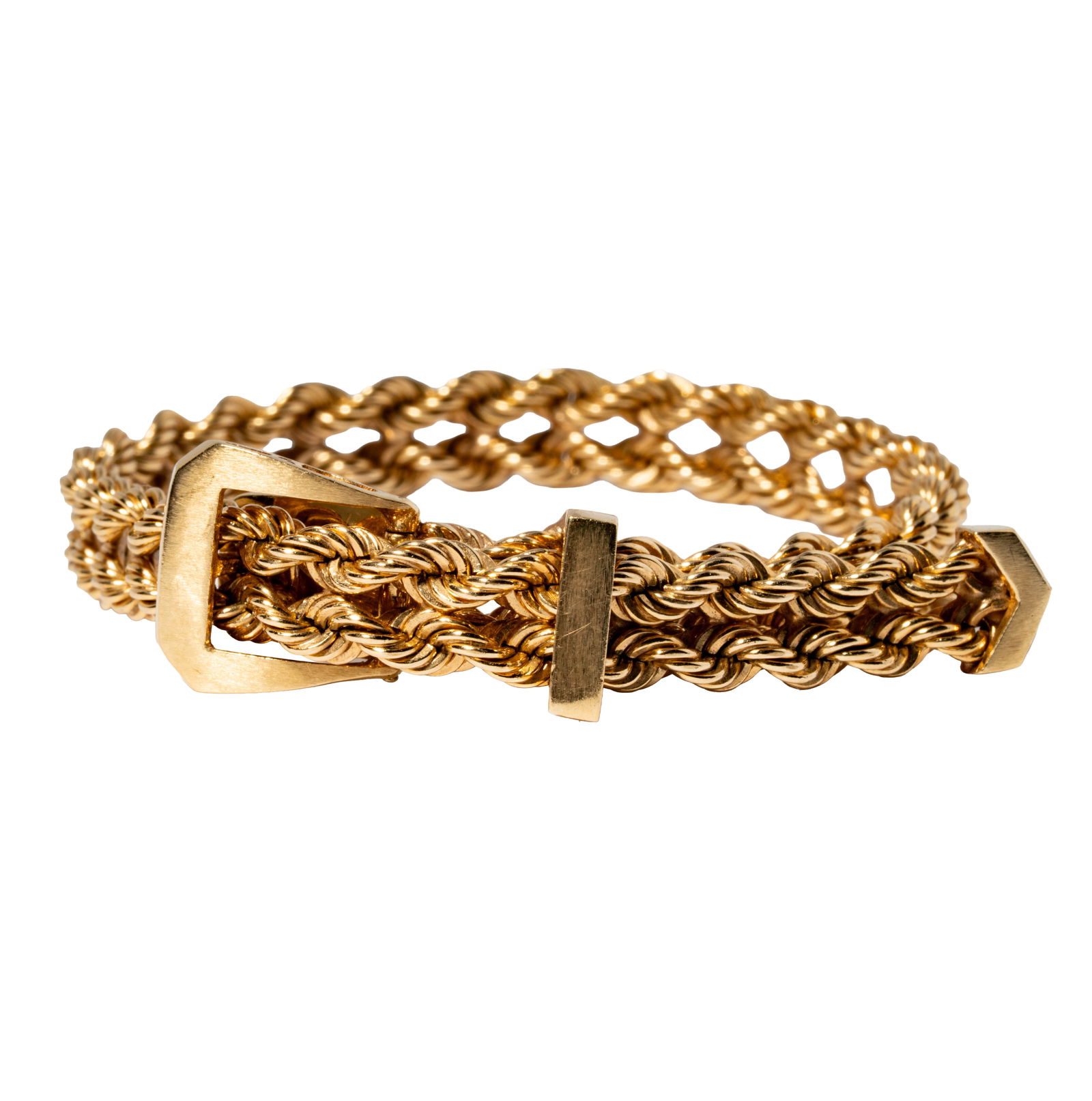 14 Karat Yellow Gold Belt Bracelet (1 of 5)